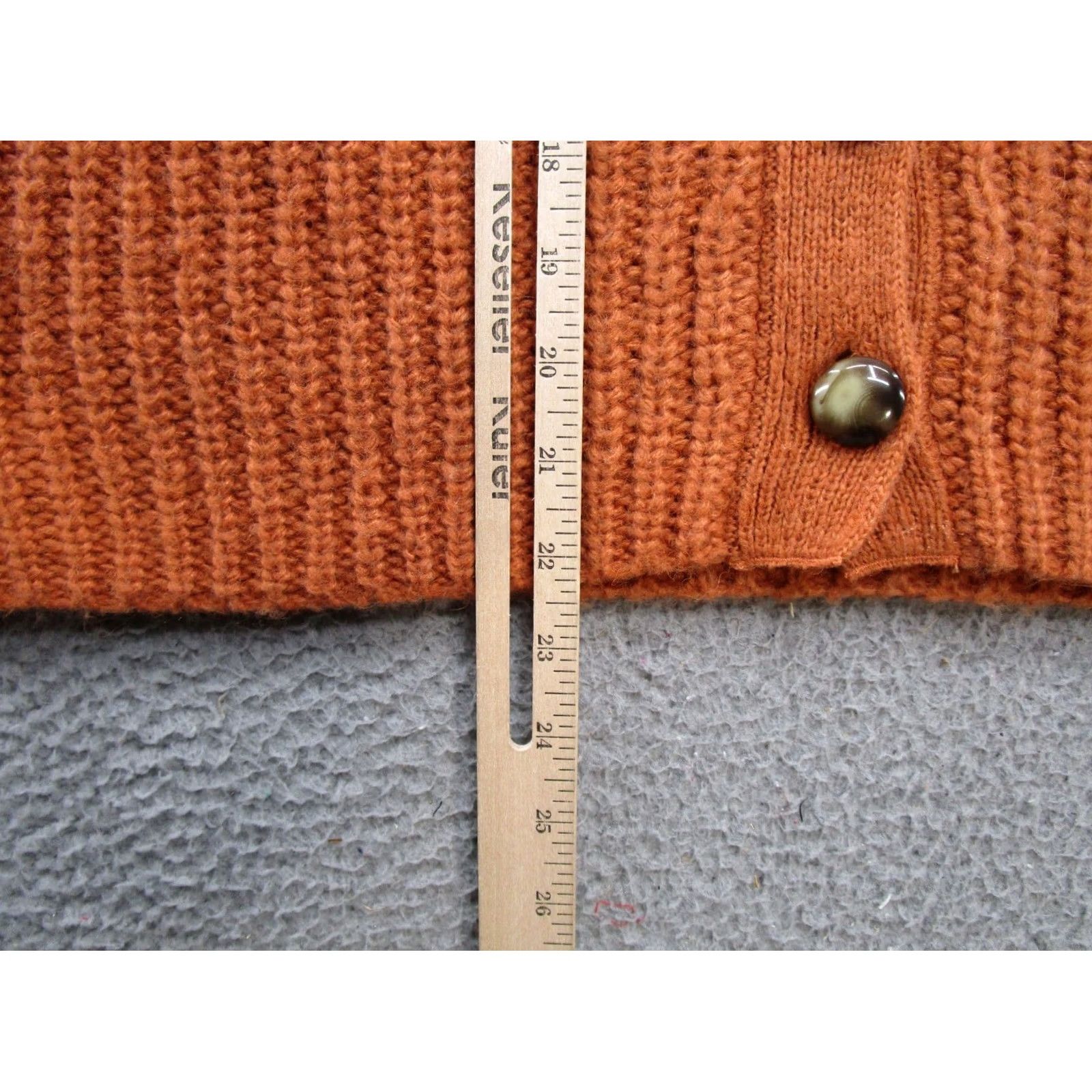 Doublet Double Zero Mystical Orange Knit Button Cardigan Sweater Size M Women Knit Button Orange M Cardigan Women 90s? Size M / US 6-8 / IT 42-44 - 6 Thumbnail