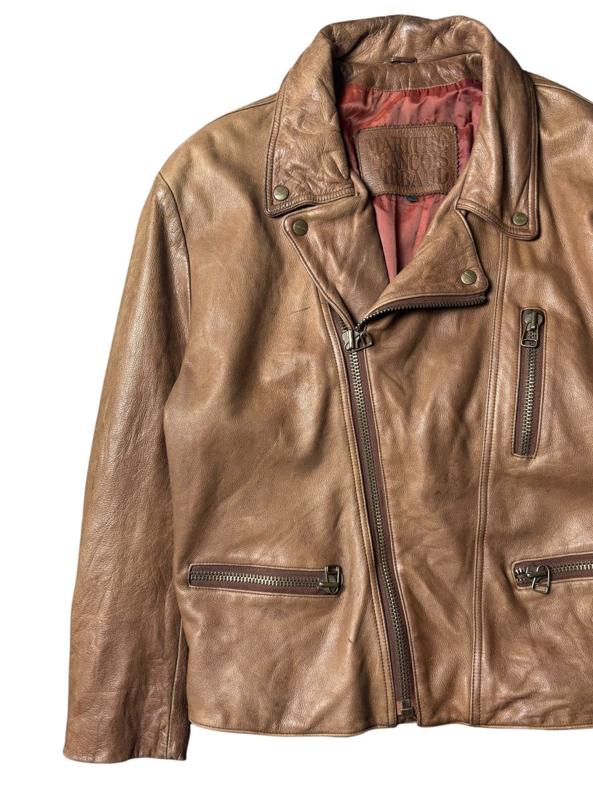 Marithe + Francois Girbaud 1990s Marithe Francois Girbaud Leather Jacket Size US L / EU 52-54 / 3 - 4 Thumbnail