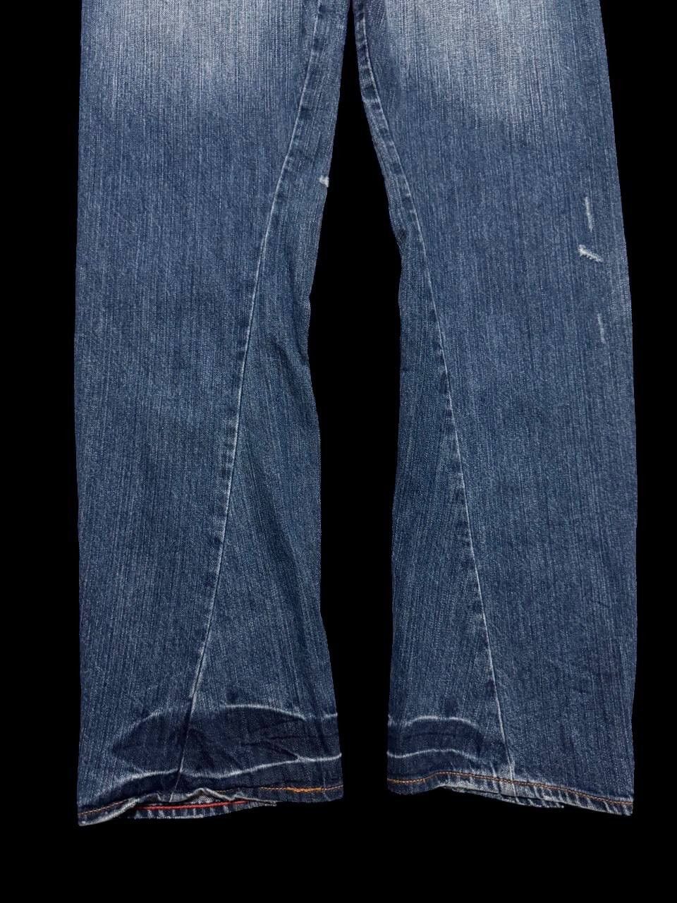 Japanese Brand TWIST LEG Vintage Uj Jean Sick Distressed Ripped Mudwash Size US 32 / EU 48 - 22 Thumbnail
