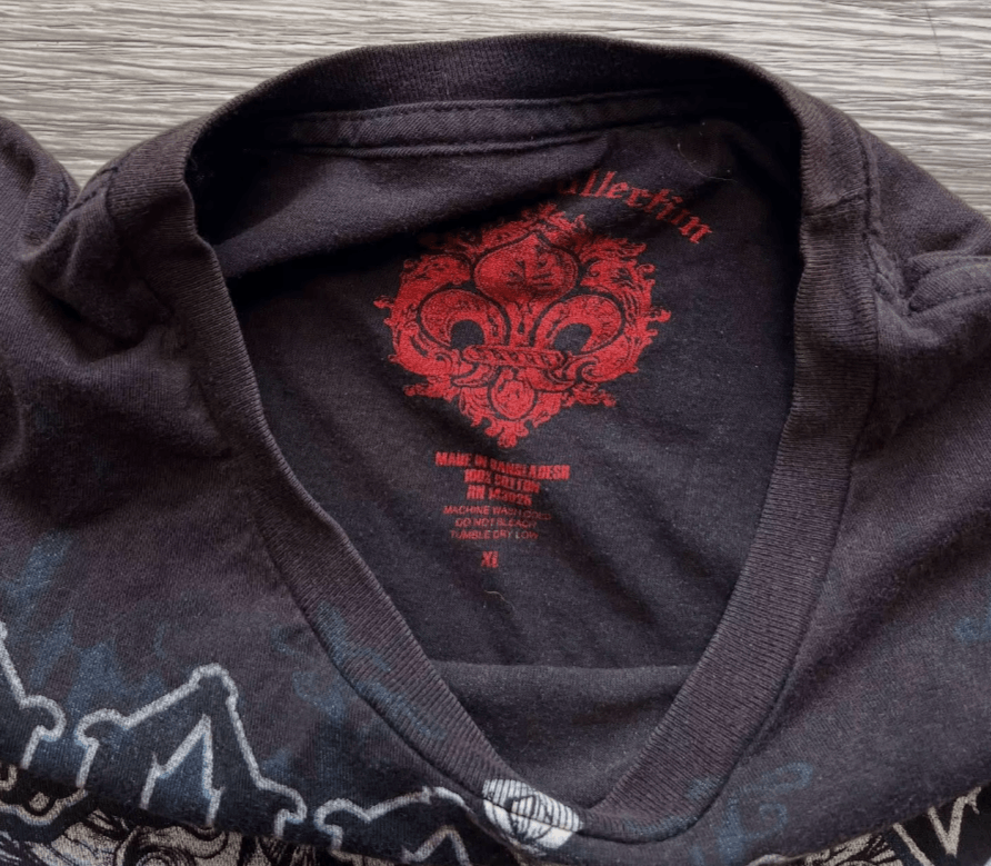 Japanese Brand Street Hip Hop Gothic Letter Printed T-shirt Size US M / EU 48-50 / 2 - 6 Thumbnail