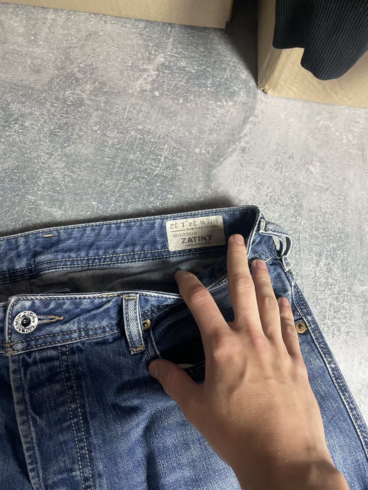 Diesel Vintage baggy Diesel zatiny larkee denim jeans Size US 34 / EU 50 - 10 Thumbnail
