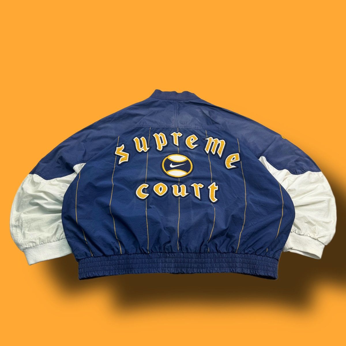 Nike × Nike ACG NIKE SUPREME COURT VINTAGE DOUBLE LOGO OVERSIZE BAGGY JACKET Size US L / EU 52-54 / 3 - 2 Thumbnail
