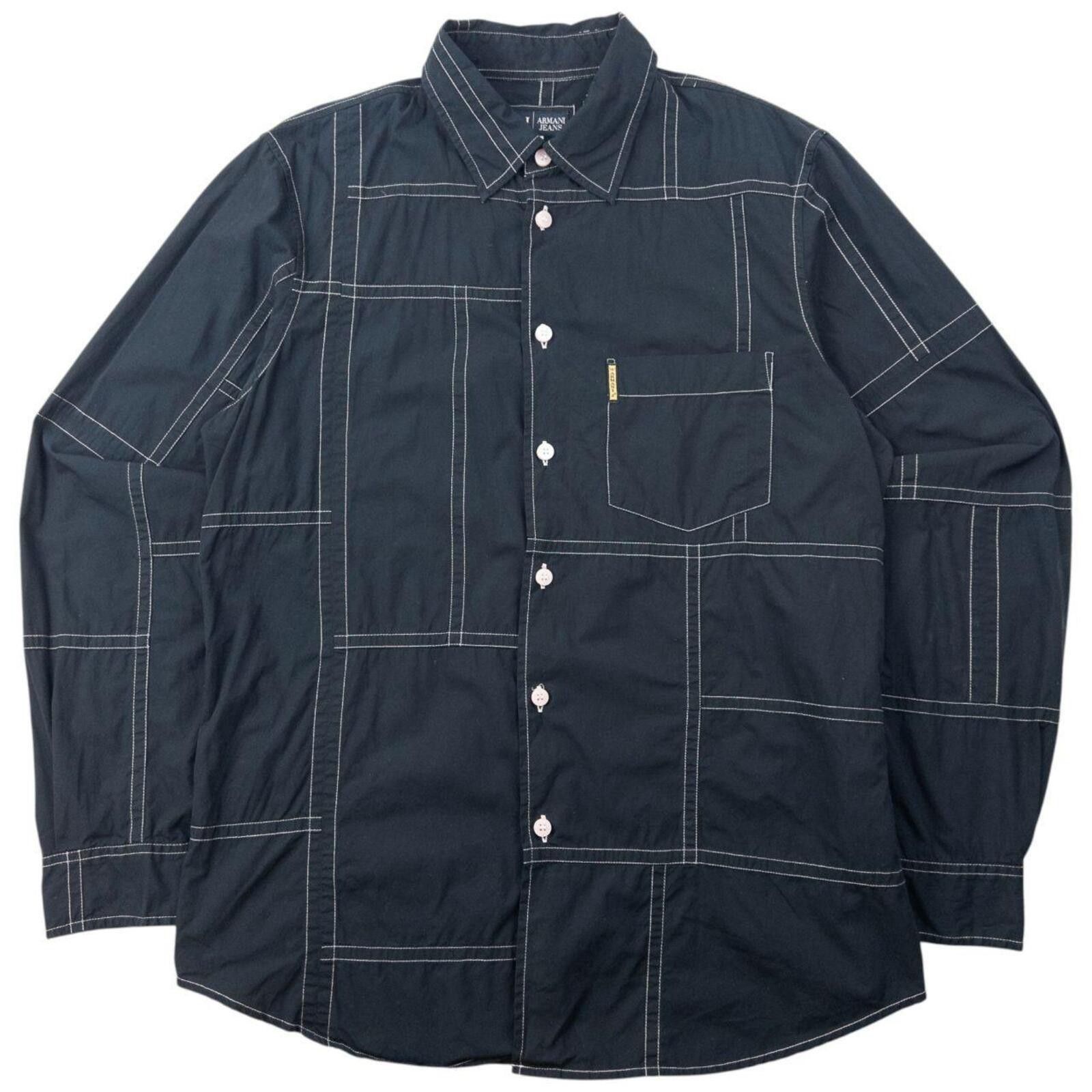 Other Vintage 2000s Armani Jeans Contrast Long Sleeve Shirt Size L Size US L / EU 52-54 / 3 - 1 Thumbnail