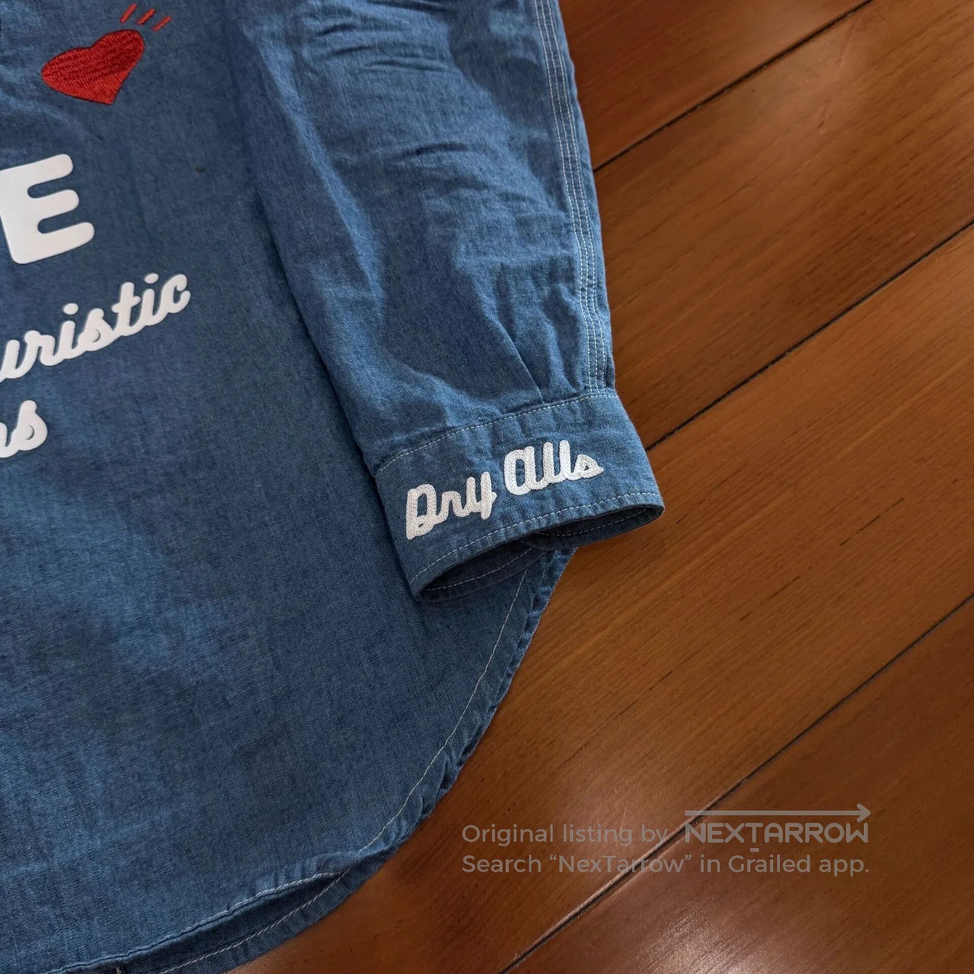 Human Made Human Made Happy Dog Heart Embroidery Shirt Jacket. Size US L / EU 52-54 / 3 - 8 Thumbnail