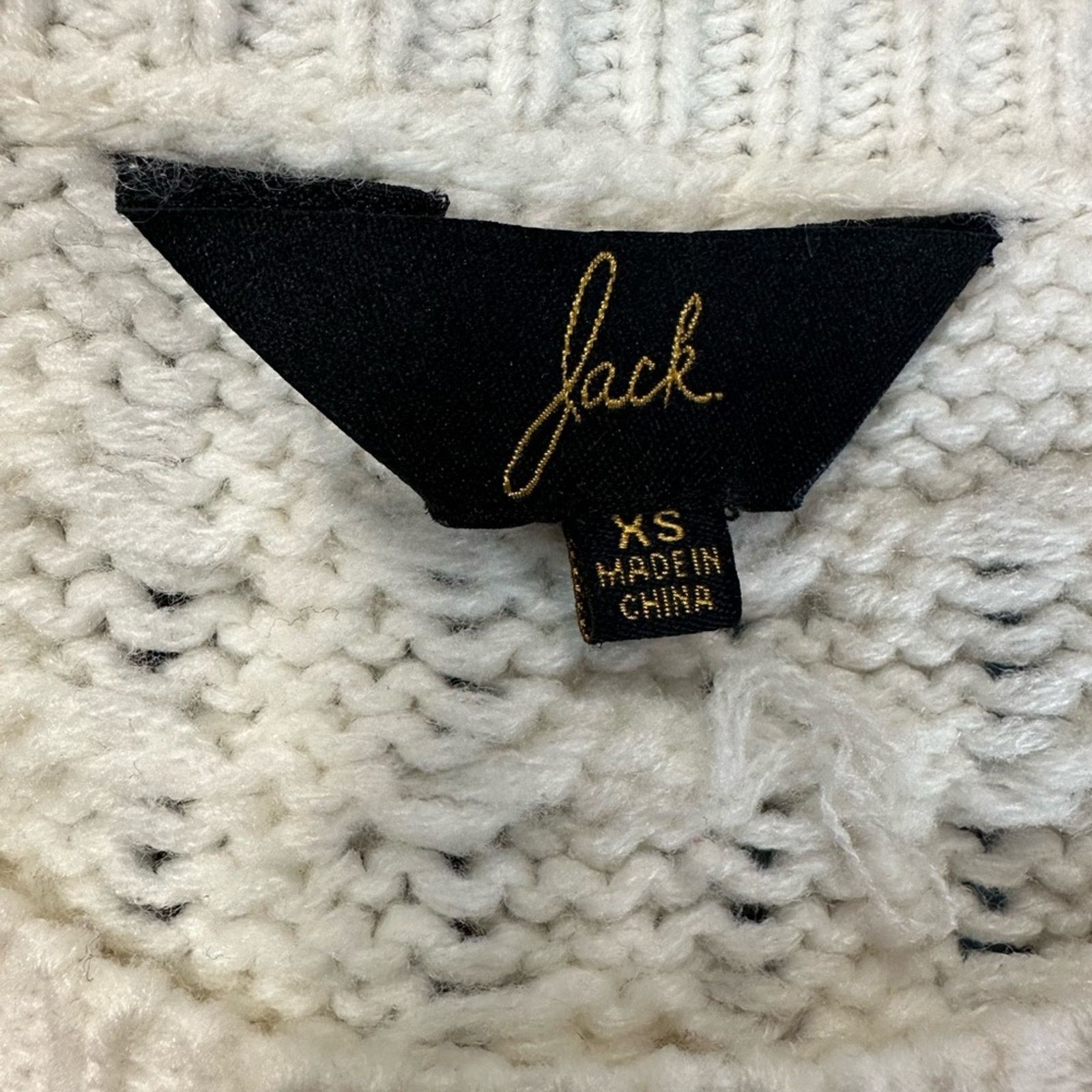 BB Dakota Jack by BB Dakota Cable Knit Sweater Size XS / US 0-2 / IT 36-38 - 3 Thumbnail