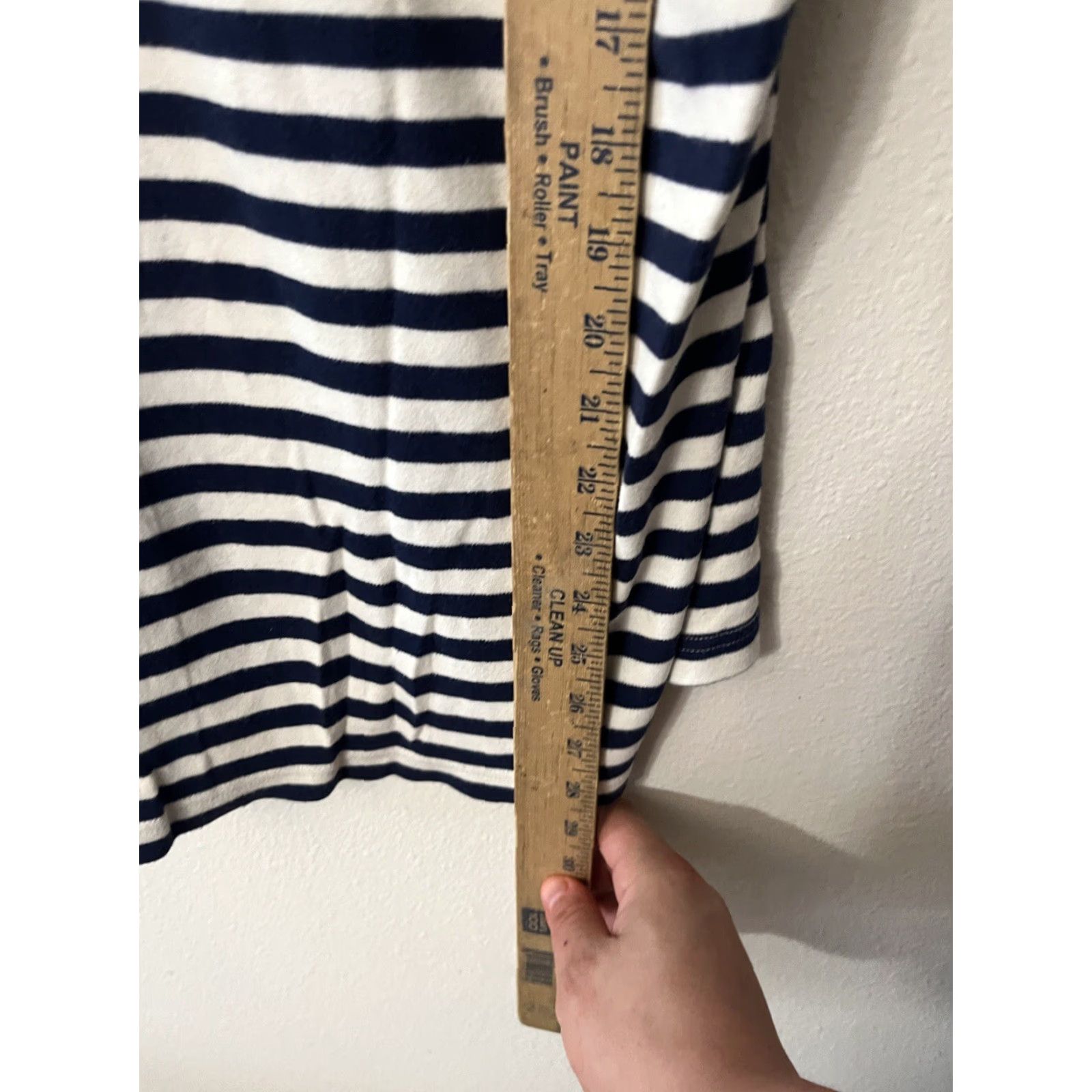 Lands' End LANDS' END Striped Polo Shirt Men's Medium Blue White Cotton Blend Activewear Classic Preppy Size US M / EU 48-50 / 2 - 4 Thumbnail