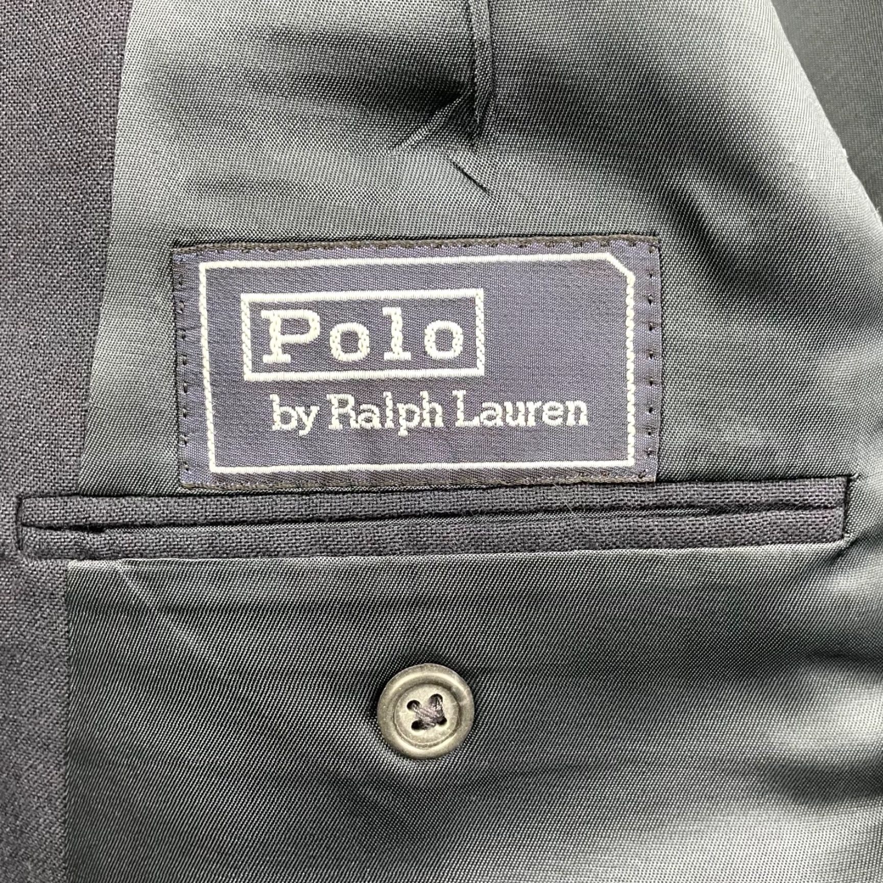 Polo Ralph Lauren VINTAGE Polo Ralph Lauren Blazer Men 43 Long Navy Blue 100% Wool 2-Button Three-Button Notch Lapel Three-Button Single-Breasted Jacket Coat/Blazer Size US XL / EU 56 / 4 - 5 Thumbnail