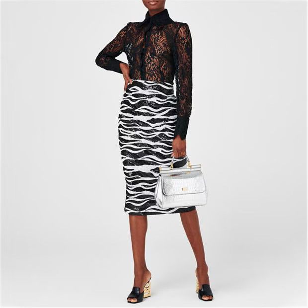 Dolce & Gabbana o1g2r1mq1024 Lace Shirt in Black Size XS / US 0-2 / IT 36-38 - 6 Thumbnail
