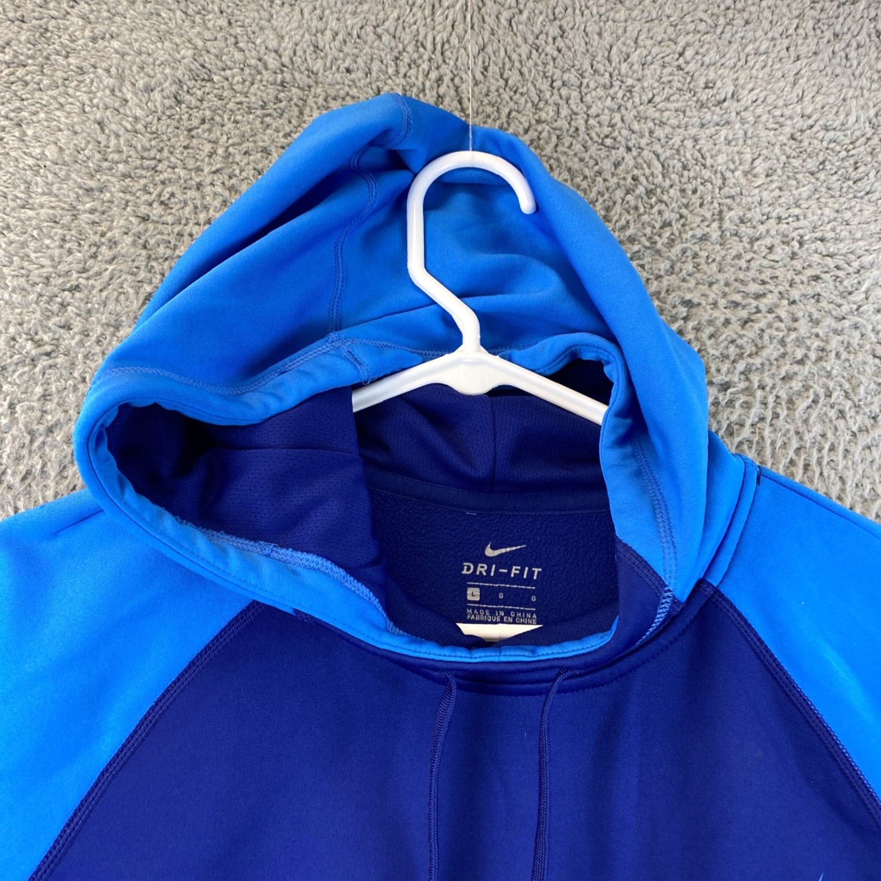 Nike Nike Hoodie Blue Logo Dri-Fit Pullover Long Sleeve Women L 46-34 Size L / US 10 / IT 46 - 4 Thumbnail