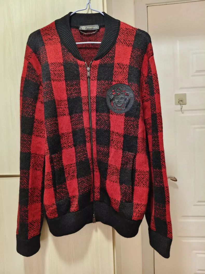Versace Versace Autumn-winter wool sweater men's coat Size US XL / EU 56 / 4 - 1 Thumbnail
