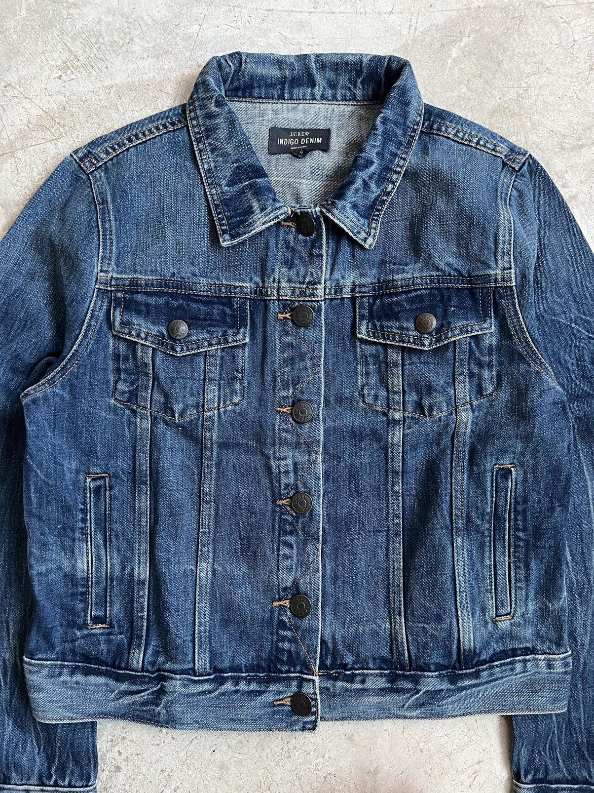 J.Crew Vintage J.CREW Indigo Denim Jacket Size US S / EU 44-46 / 1 - 3 Thumbnail