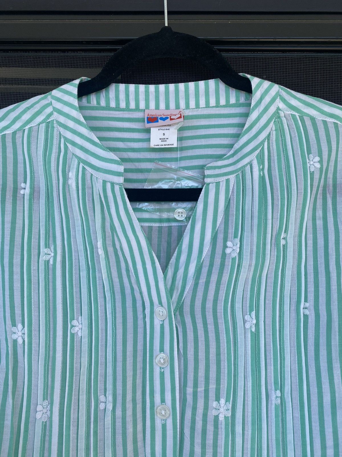 Other American Sweetheart Women's Blouse Size S Cotton Scallop Size S / US 4 / IT 40 - 4 Thumbnail