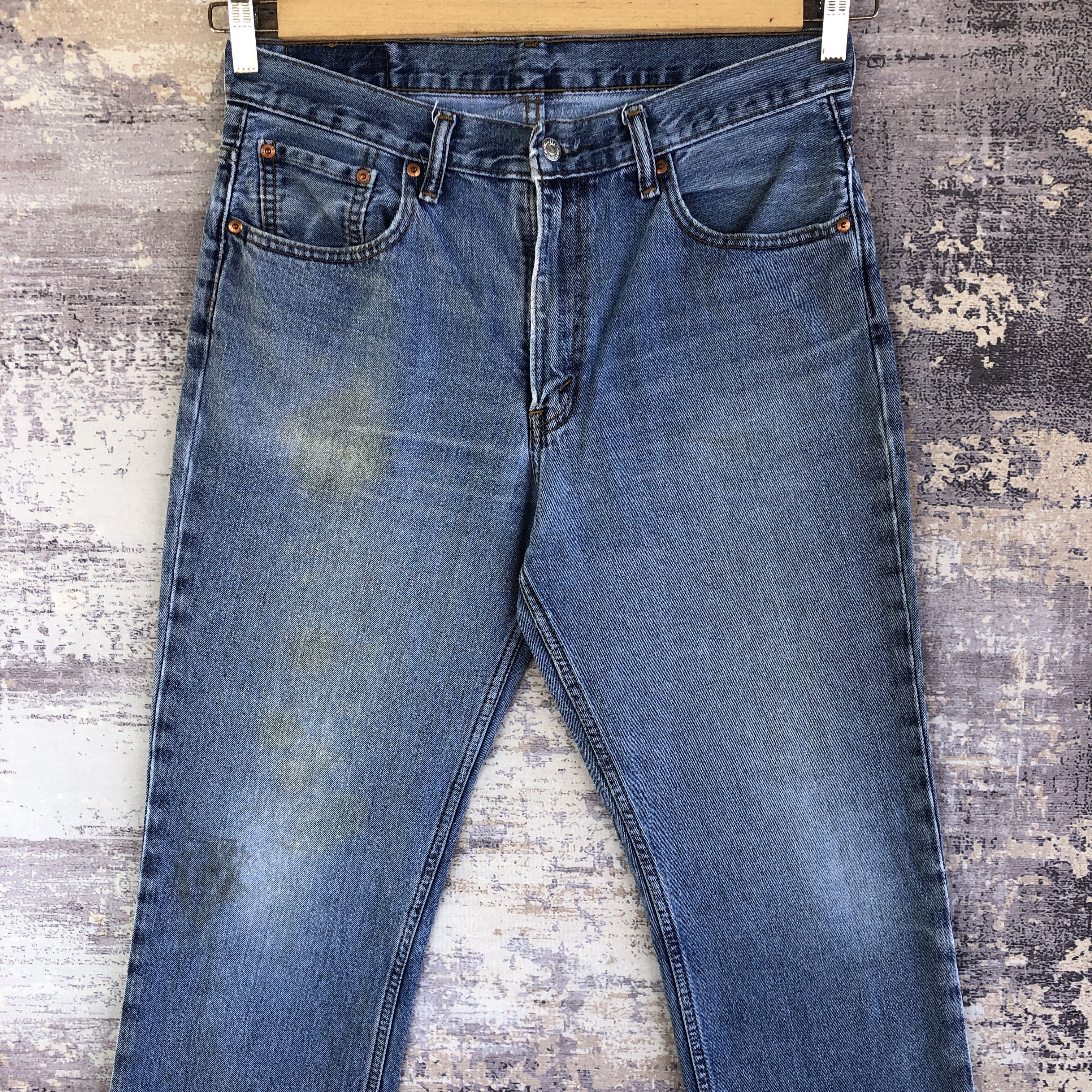 Levi's Vintage Y2K Levis 516 Faded Jeans Levi's Light Wash Denim Size US 32 / EU 48 - 3 Thumbnail