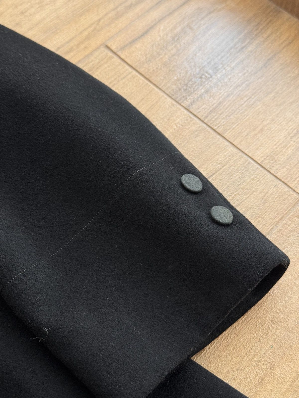 Vintage Vintage Black Frock Coat Elegance 50s Double-Breasted Jacket Size US M / EU 48-50 / 2 - 6 Thumbnail