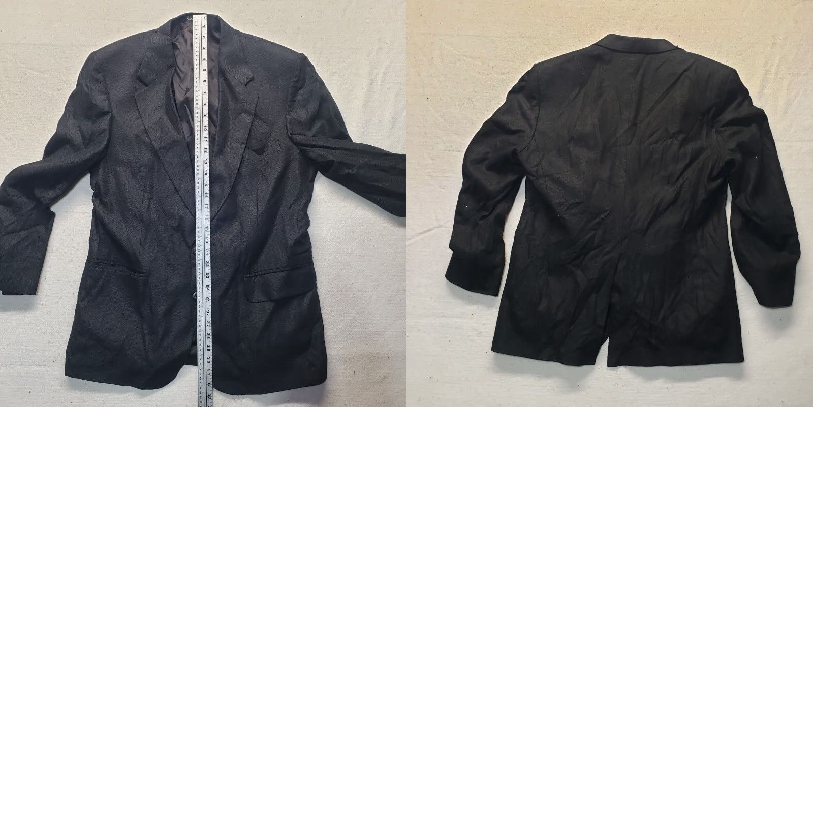 Stafford Stafford Suit Jacket Black Two Button Adult Size M Medium Men Shirt/Jacket Size 40R - 8 Thumbnail