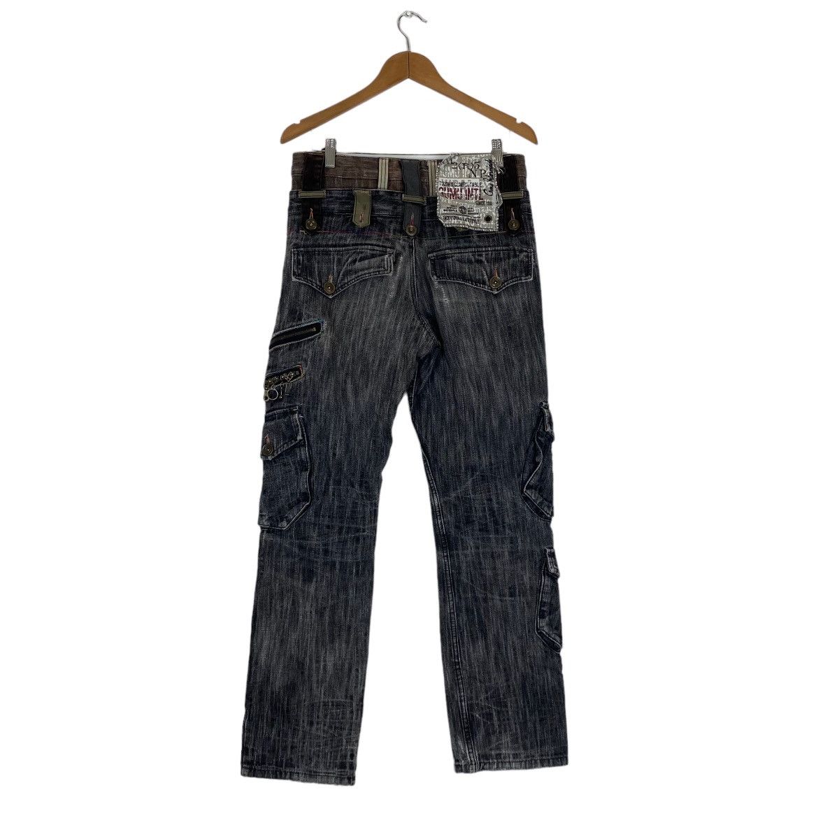 Japanese Brand ☀️Gumu Intl Japanese style jeans multipocket Size US 32 / EU 48 - 2 Thumbnail