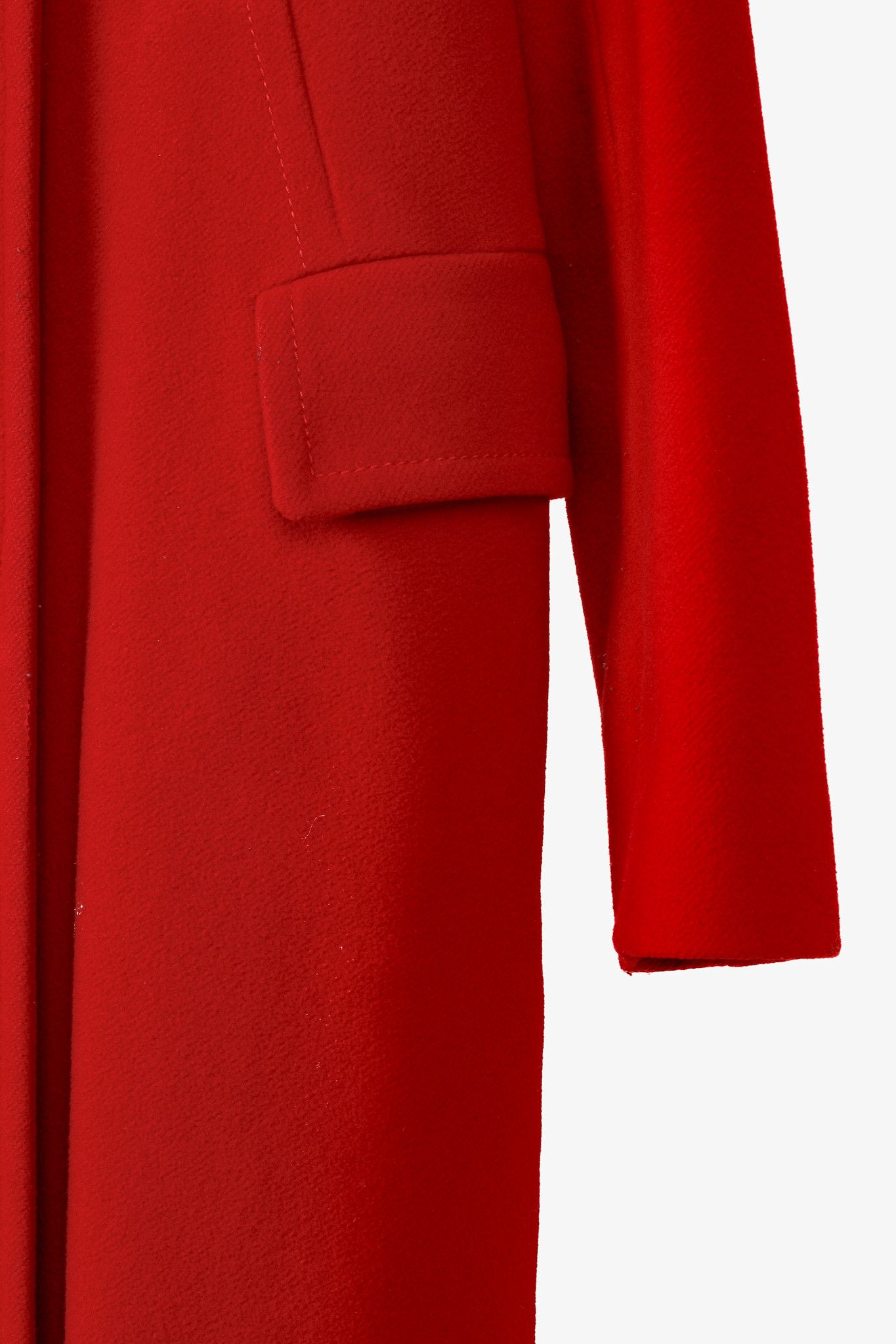 Hobbs London Hobbs Red Wool & Cashmere Blend Double-Breasted Coat Size M / US 6-8 / IT 42-44 - 6 Thumbnail