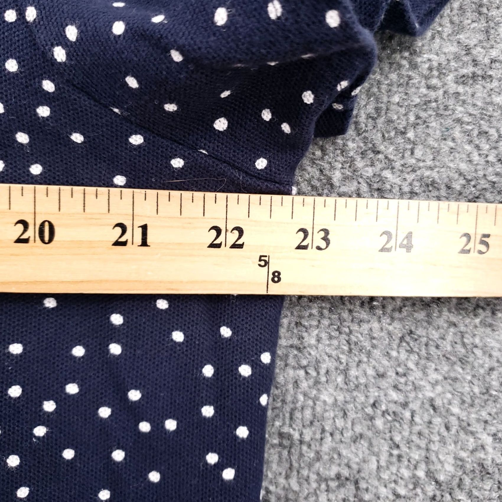 Vintage LL Bean Polo Shirt Womens XL Blue Polka Dot Golf Size XL / US 12-14 / IT 48-50 - 5 Thumbnail