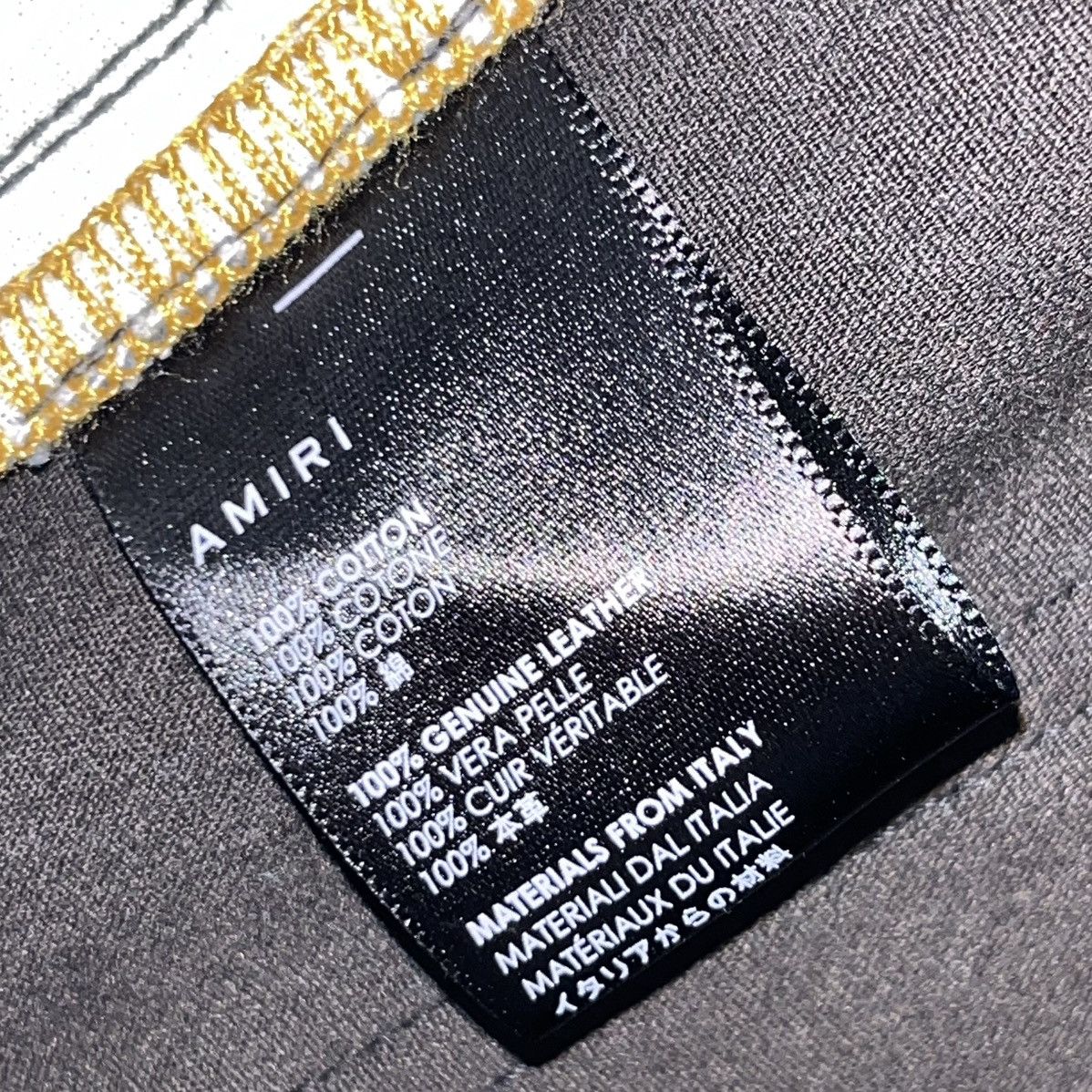 Amiri AMIRI Women’s Leather Crop Flare Jeans Indigo Distressed 27 Size 28" / US 6 / IT 42 - 8 Thumbnail