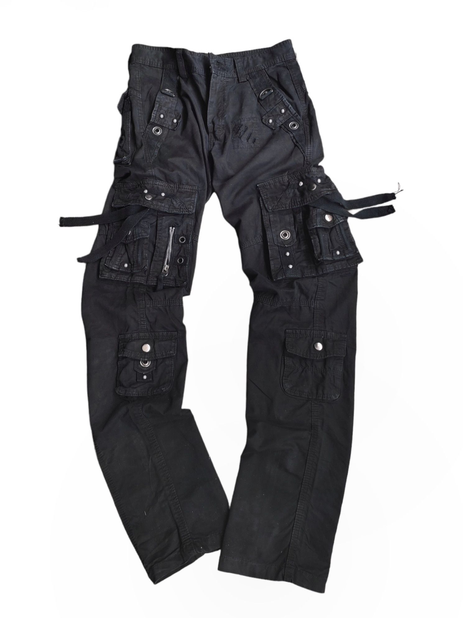 Japanese Brand 👑Cargomultipocket streetwear pants👑 Size US 29 - 1 Thumbnail