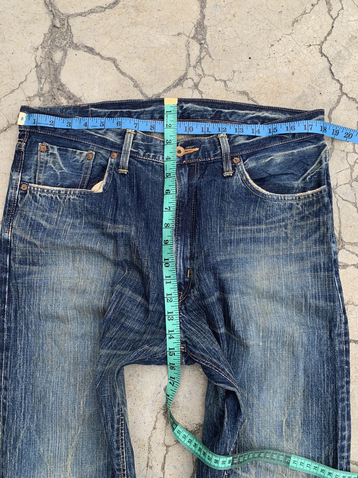 Edwin EDWIN 505Z selvage denim with lightning pattern. Size US 36 / EU 52 - 13 Thumbnail