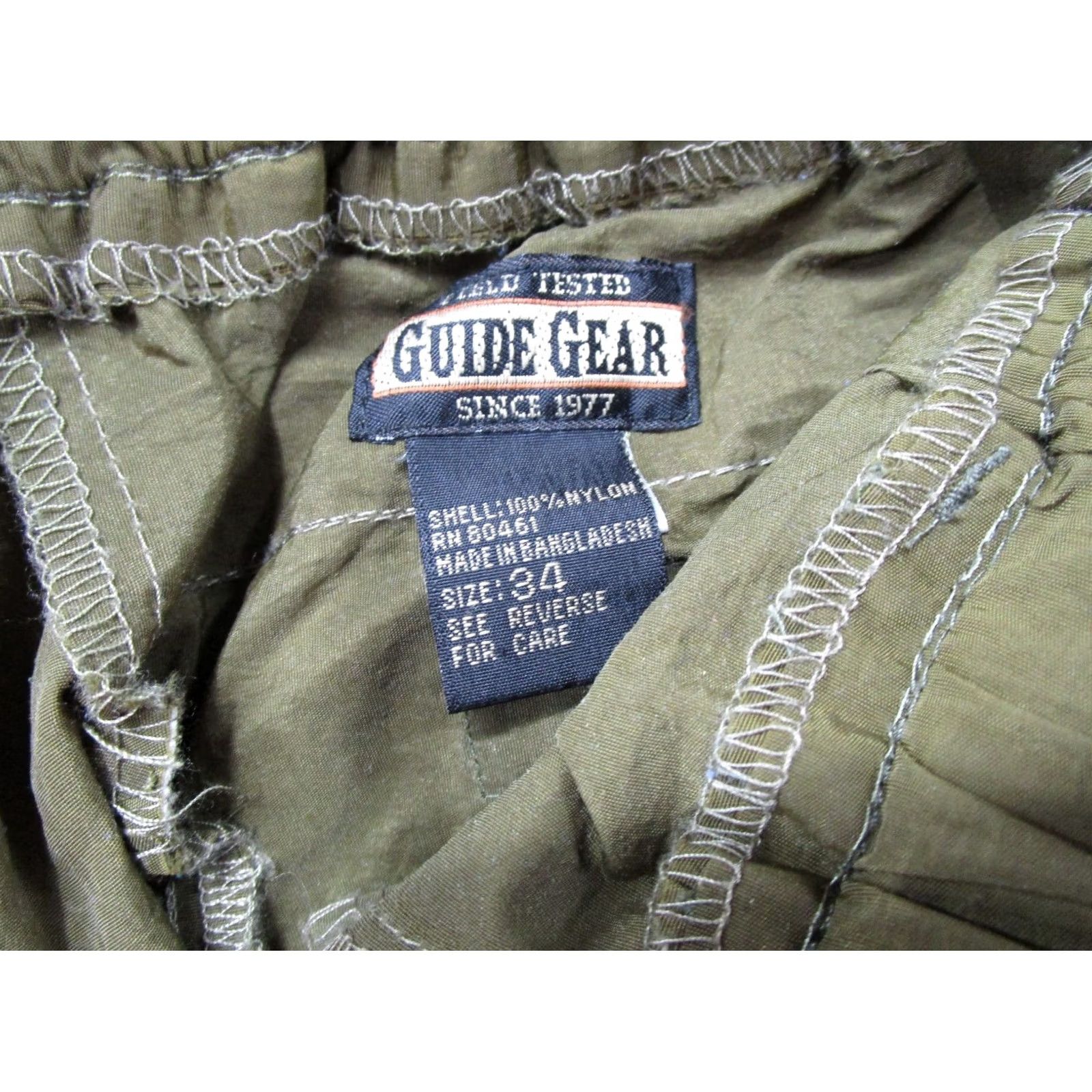 Vintage Guide Series Men's Cargo Pants Hiking Nylon Green 34x30 Convertible Vintage? No, Read Size US 34 / EU 50 - 5 Thumbnail