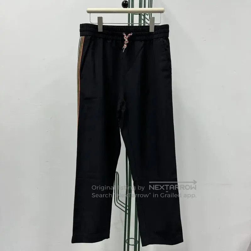 Burberry Burberry Black Cotton Striped Casual Pants. Size US 26 / EU 42 - 1 Thumbnail