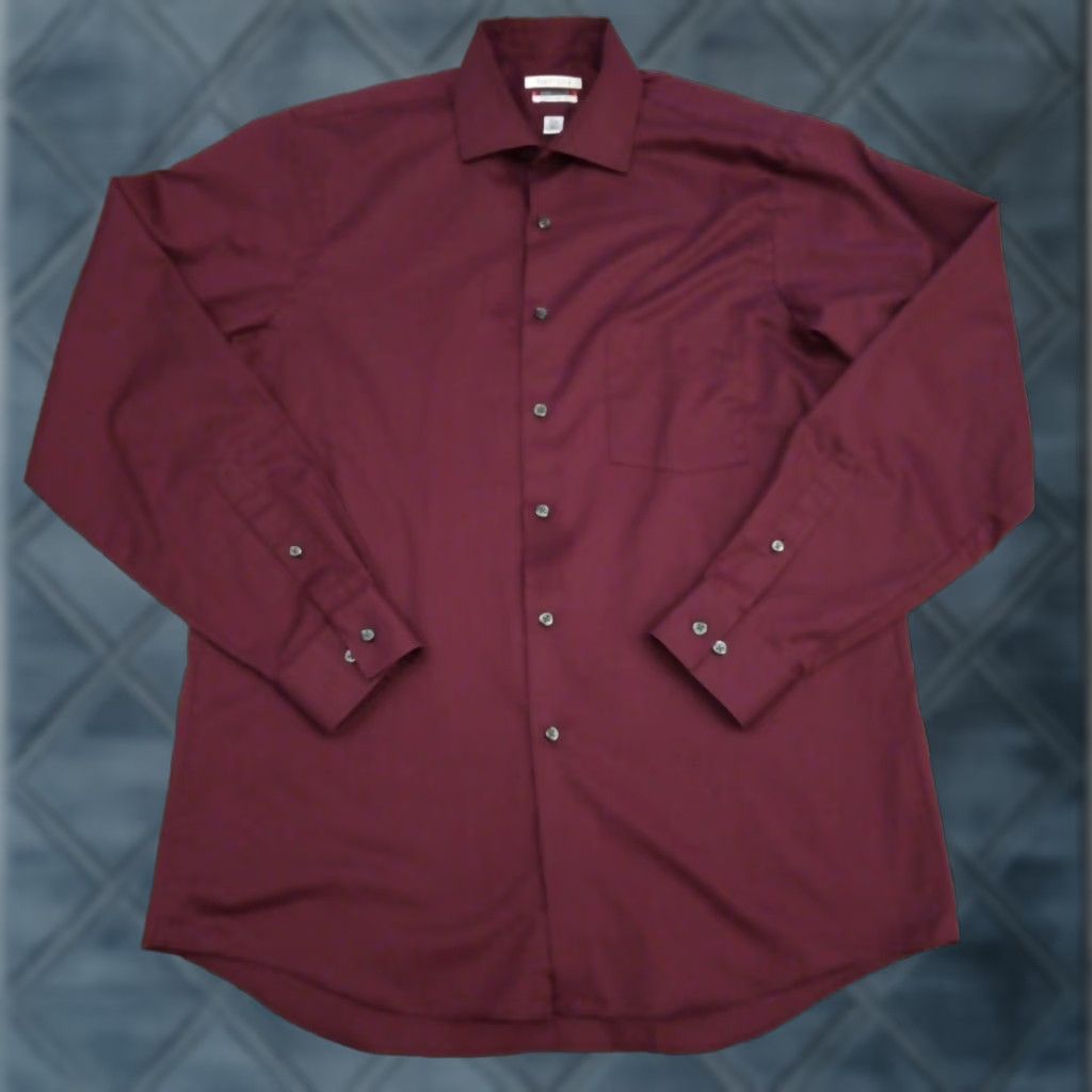 Van Heusen **Van Heusen Mens Button-Up Long Sleeve Red Collar Shirt** User: **Van Heusen Mens Long Sleeve Button-Up Red Collar Shirt** Size US L / EU 52-54 / 3 - 1 Thumbnail