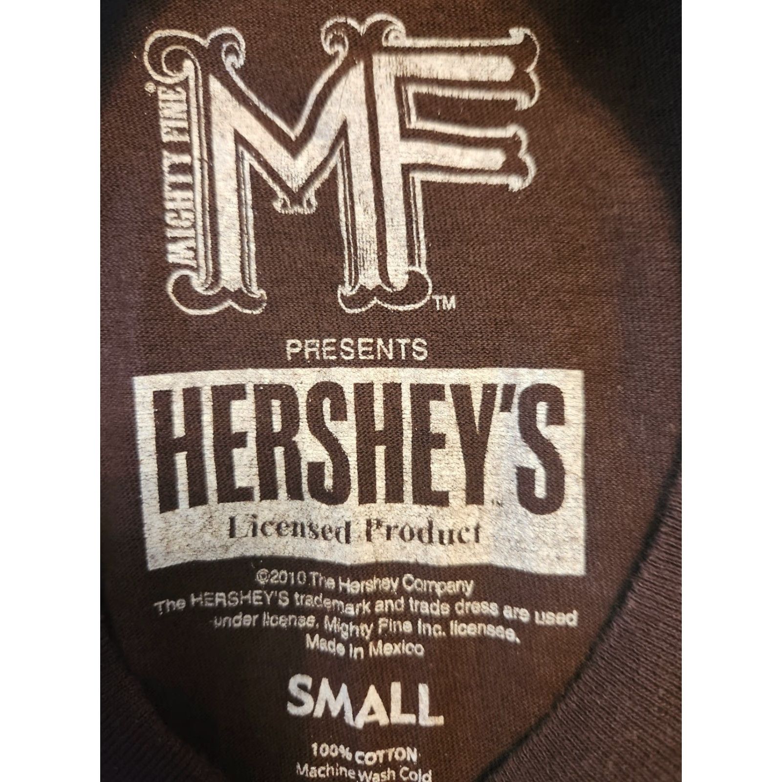 Vintage Mighty Fine Hersheys Chocolate Logo Brown Short Sleeve T Shirt Size Small Shirt Mens MF Vintage No Size US S / EU 44-46 / 1 - 2 Thumbnail