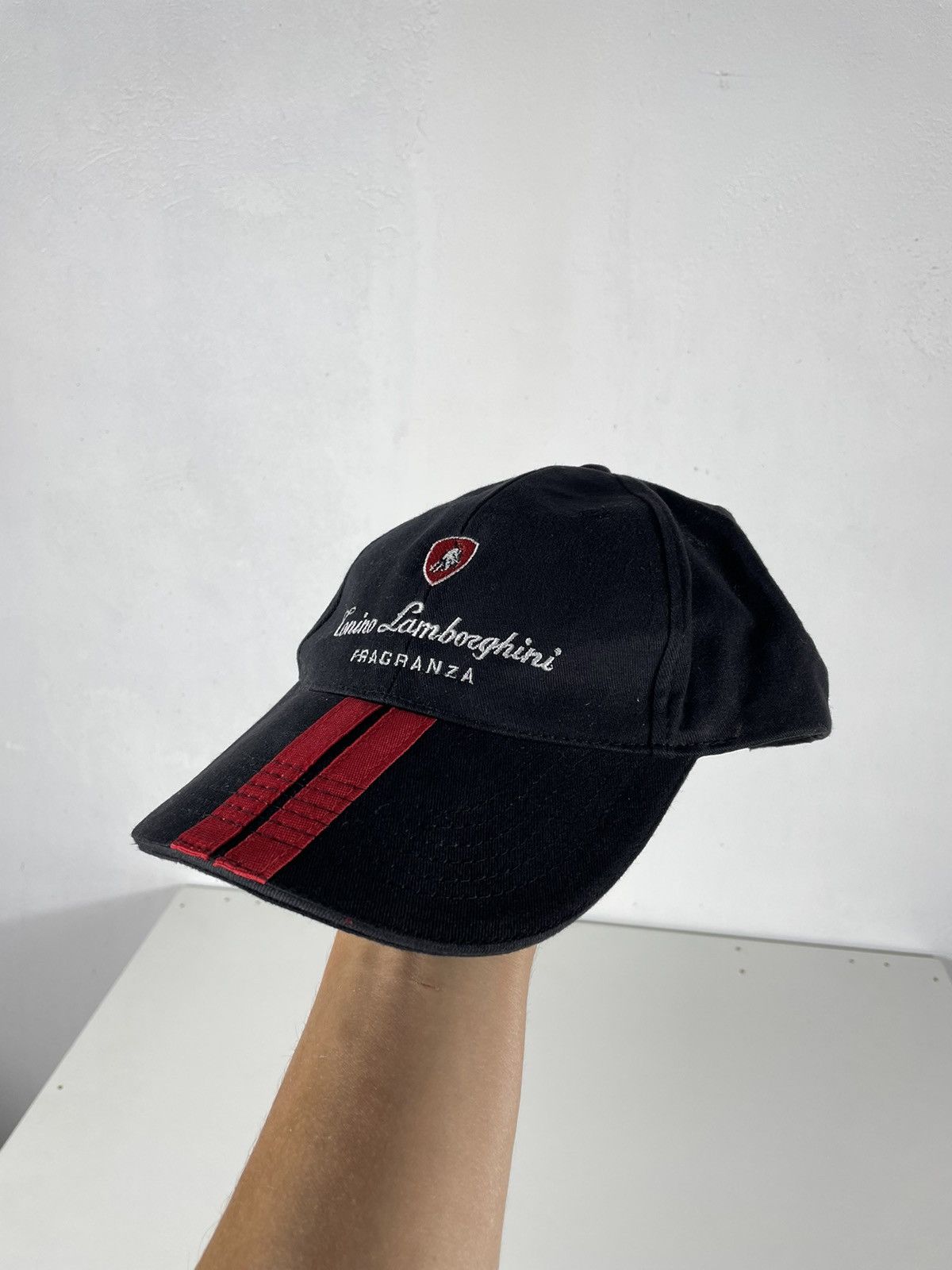 Lamborghini × Vintage Black Vintage Retro Y2k 00s Lamborghini Cap Hat Size ONE SIZE - 3 Thumbnail