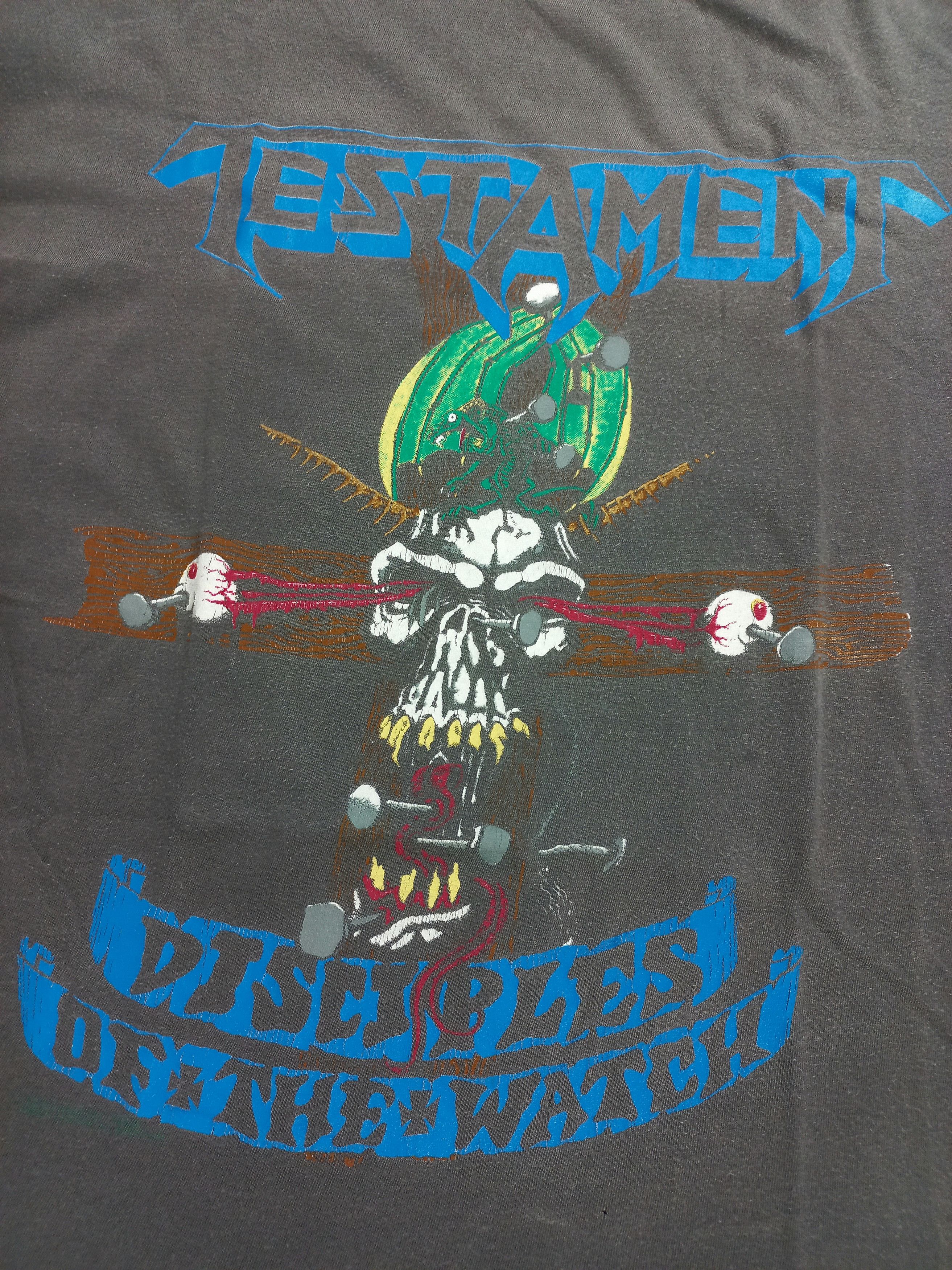 Band Tees × Vintage Rare Testament thrash metal band t-shirt 1988 Size US M / EU 48-50 / 2 - 3 Thumbnail