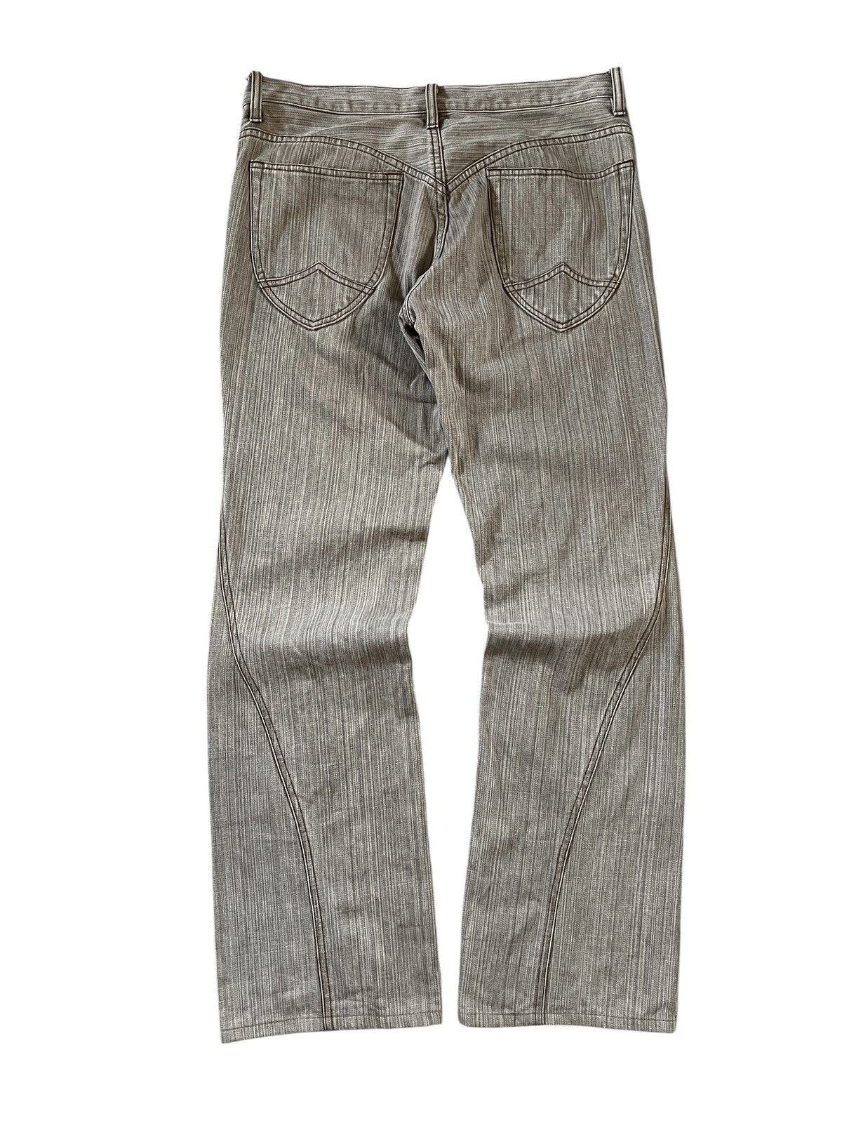 Nicole Club 2000s Nicole Club For Men Paneled Asymmetric Flare Jeans Size US 33 - 2 Thumbnail