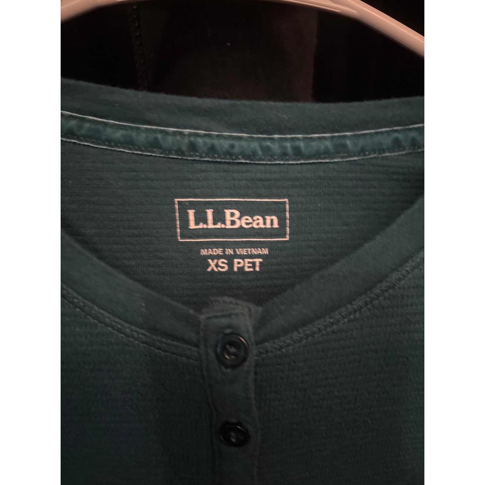 L.L. Bean L.L. Bean Waffle Knit Henley Size XS / US 0-2 / IT 36-38 - 3 Thumbnail