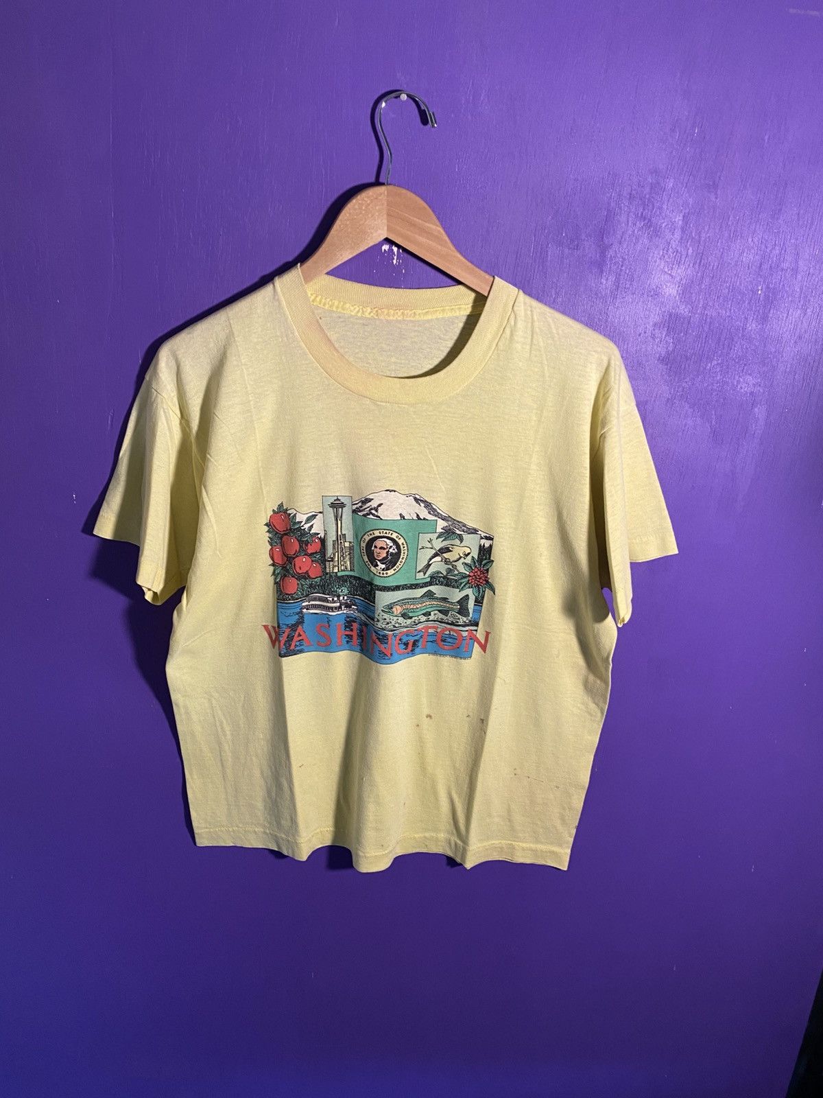 Vintage Vintage 1988 Washington state tourist tee Size US M / EU 48-50 / 2 - 1 Thumbnail