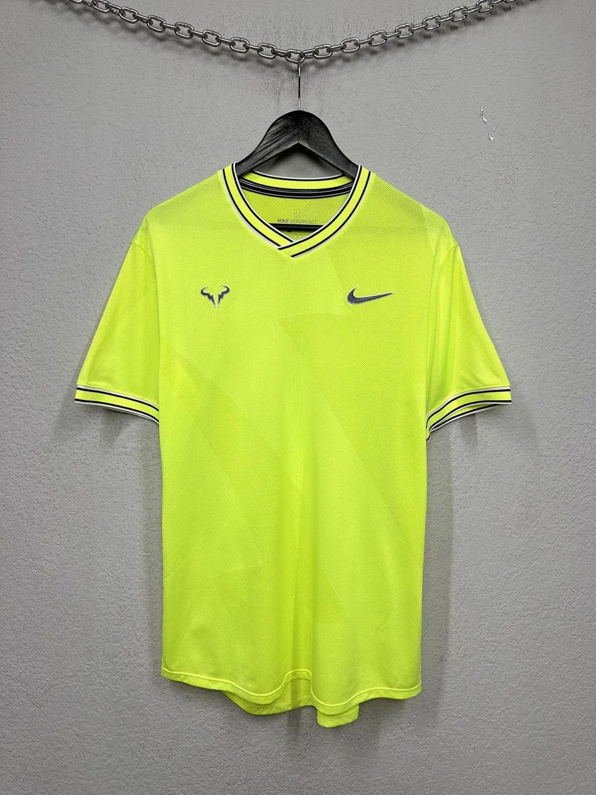 Vintage Nike Rafa Nadal 2019 French Open Tennis Crew Roger Federer Size US M / EU 48-50 / 2 - 2 Thumbnail