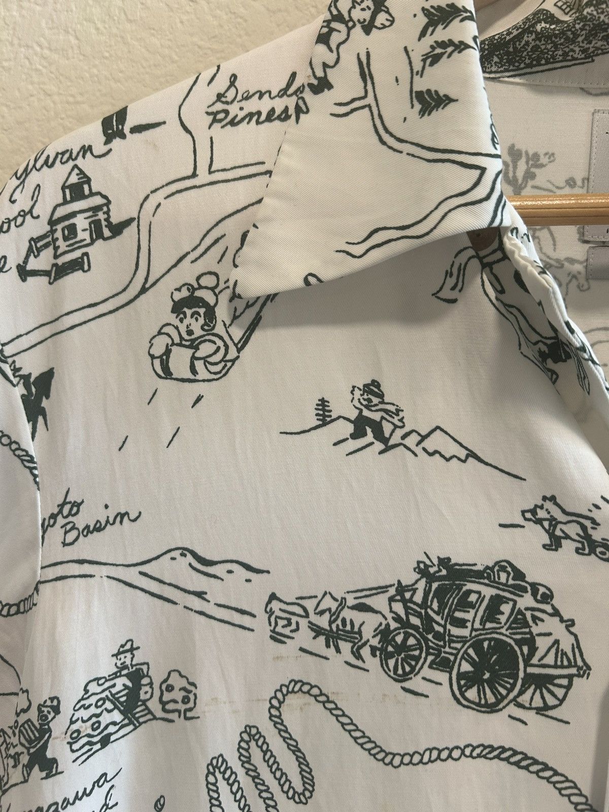 Visvim 2016 SS16 Visvim Duke Western Cowboy Camp Collar Button up Size US L / EU 52-54 / 3 - 8 Thumbnail