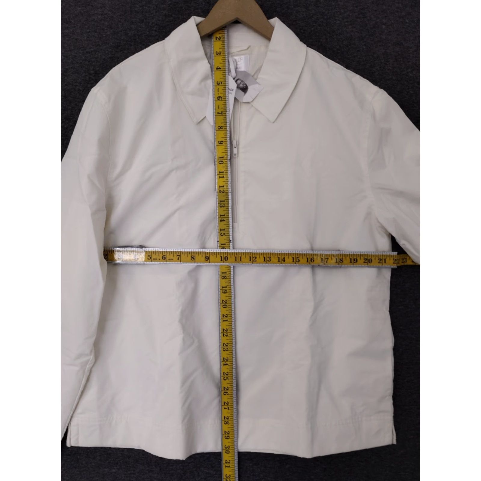 Vintage STYLUS Shirt Ladarius Campbell 1/4 Zip Long Sleeve Ivory L Men Regular Crew Neck Zip Modern Casual Vintage No N/A Size US L / EU 52-54 / 3 - 4 Thumbnail