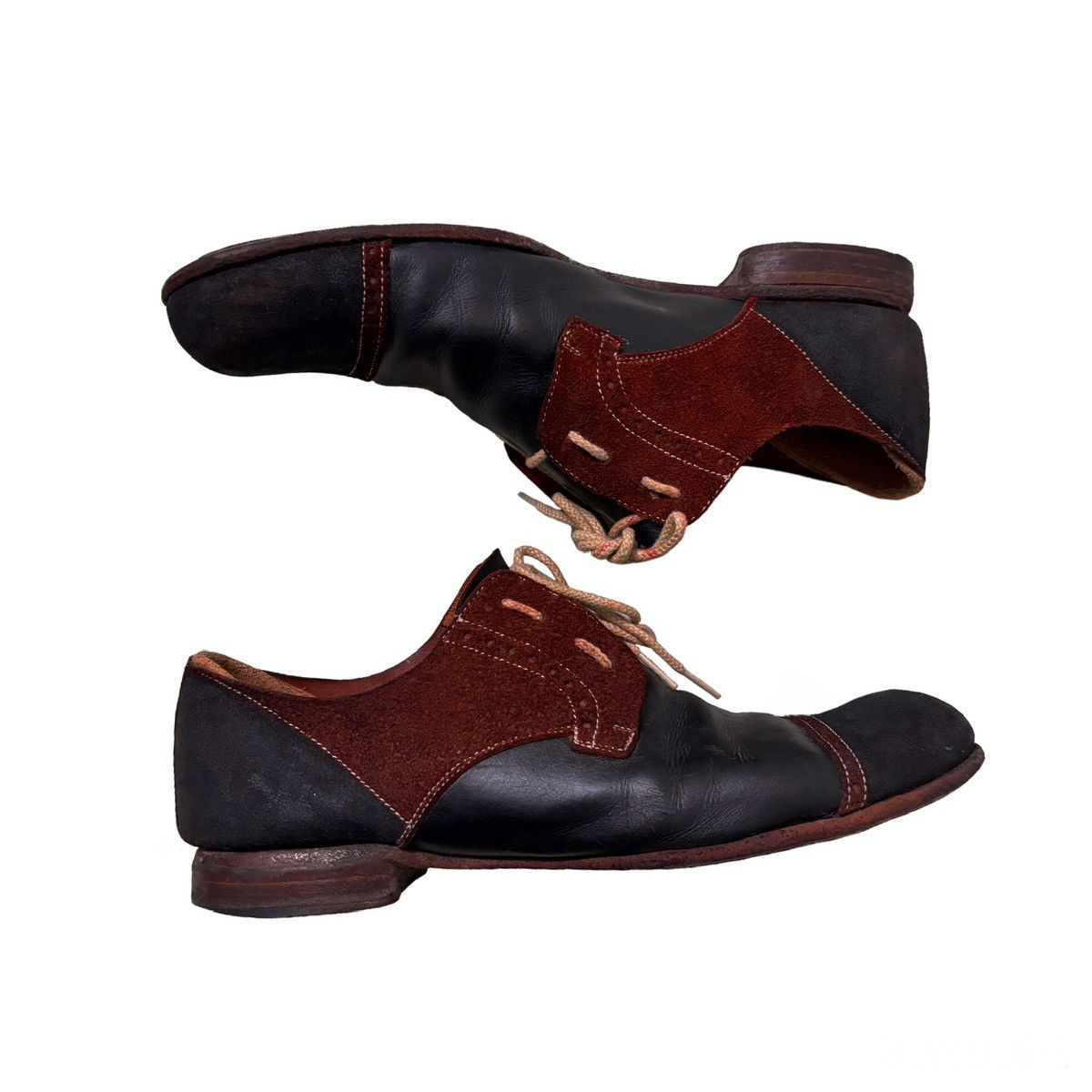 Japanese Brand Kyoji Maruyama Two-toned Suede Leather Elongated Boots Size US 10.5 / EU 43-44 - 3 Thumbnail