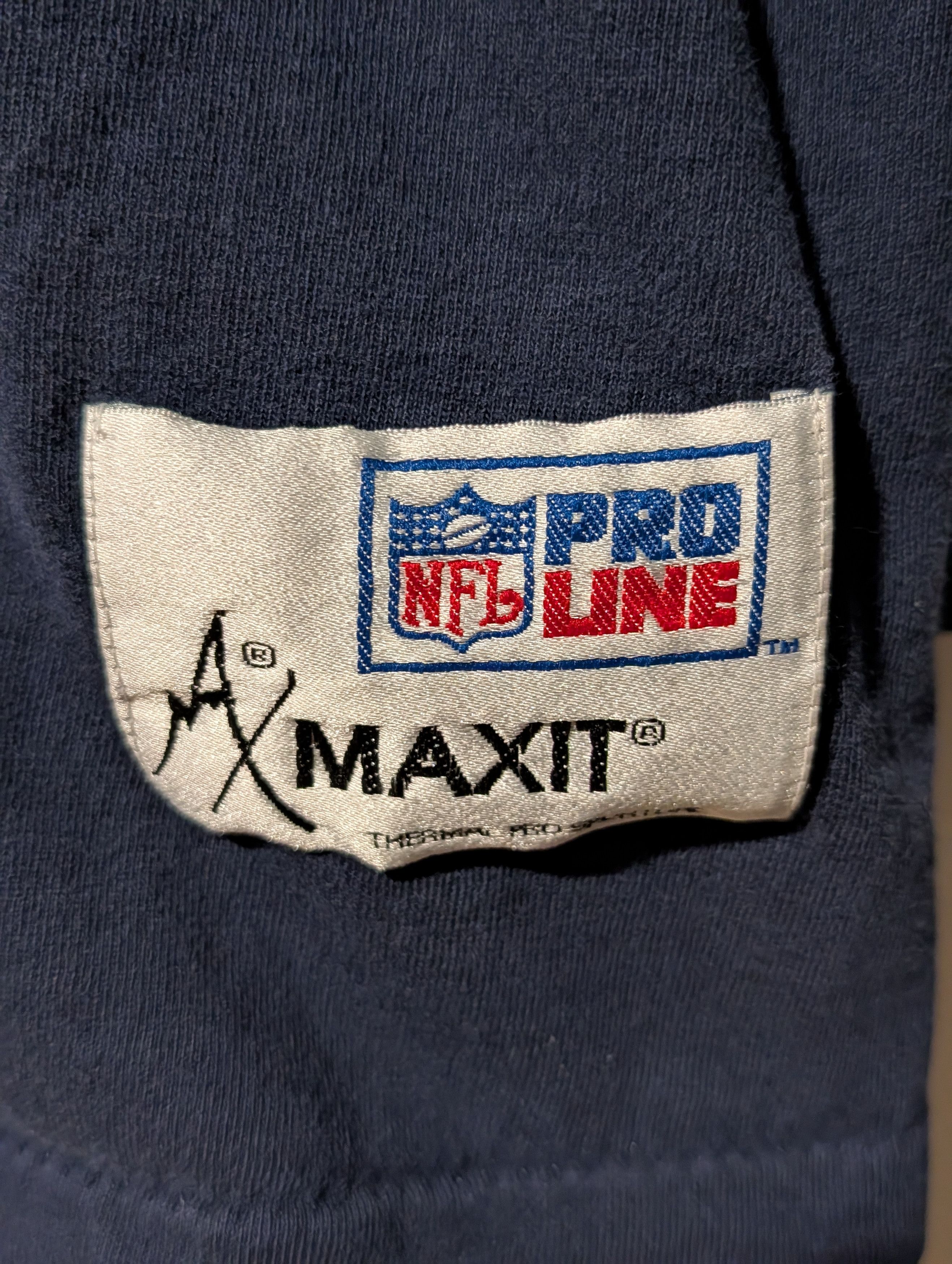 NFL Vintage 90s Dallas Cowboys NFL Football Pro Line Turtle Neck Size US M / EU 48-50 / 2 - 2 Thumbnail