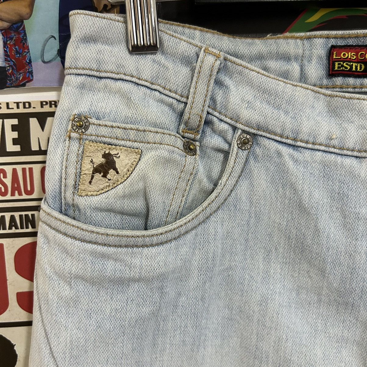 Designer Vintage Lois Co.Ltd. Washed Blue Spain Brand Denim Size US 31 - 10 Thumbnail