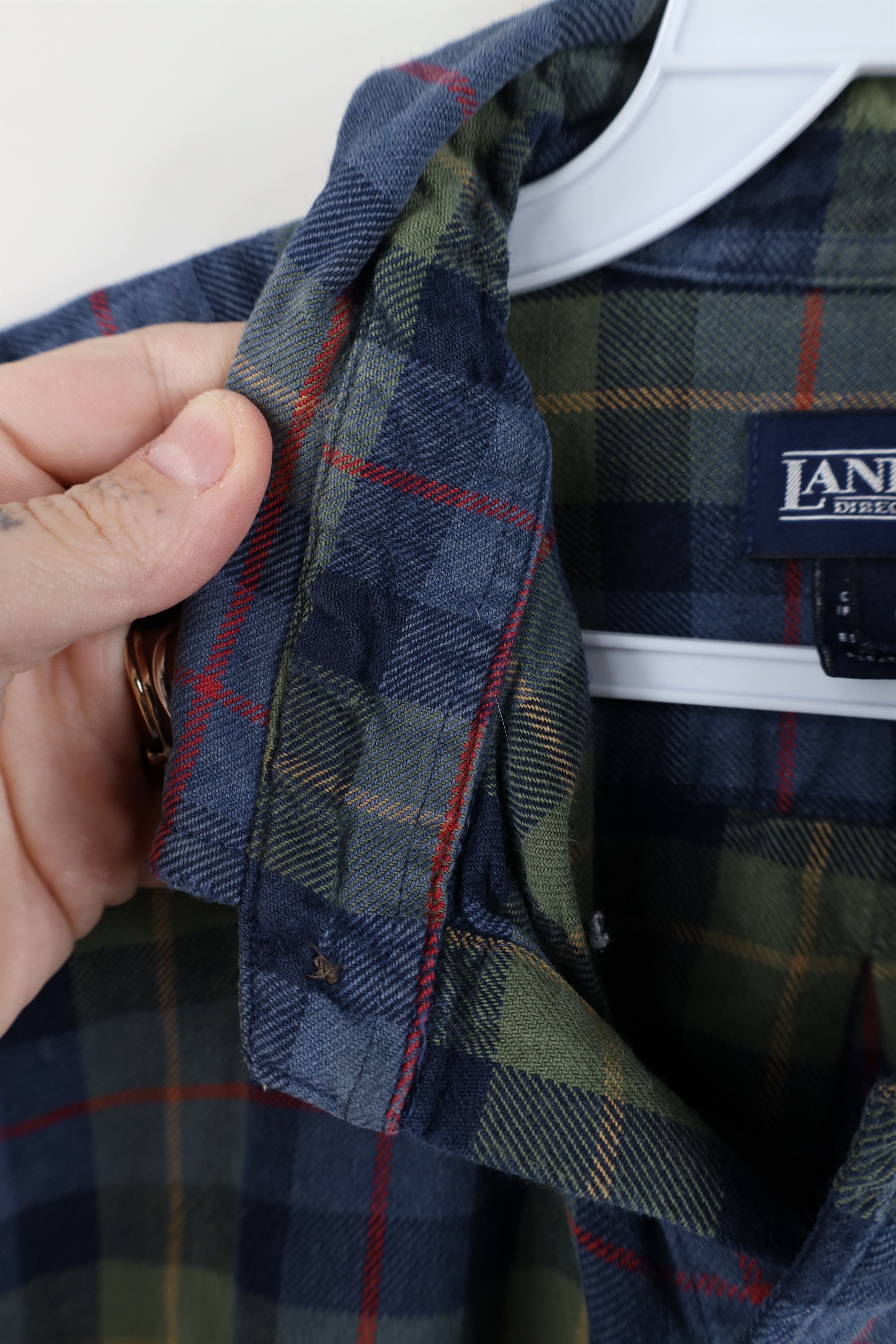 Lands' End Vintage 90s Lands End Collared Button Down Shirt Plaid Size US M / EU 48-50 / 2 - 10 Thumbnail