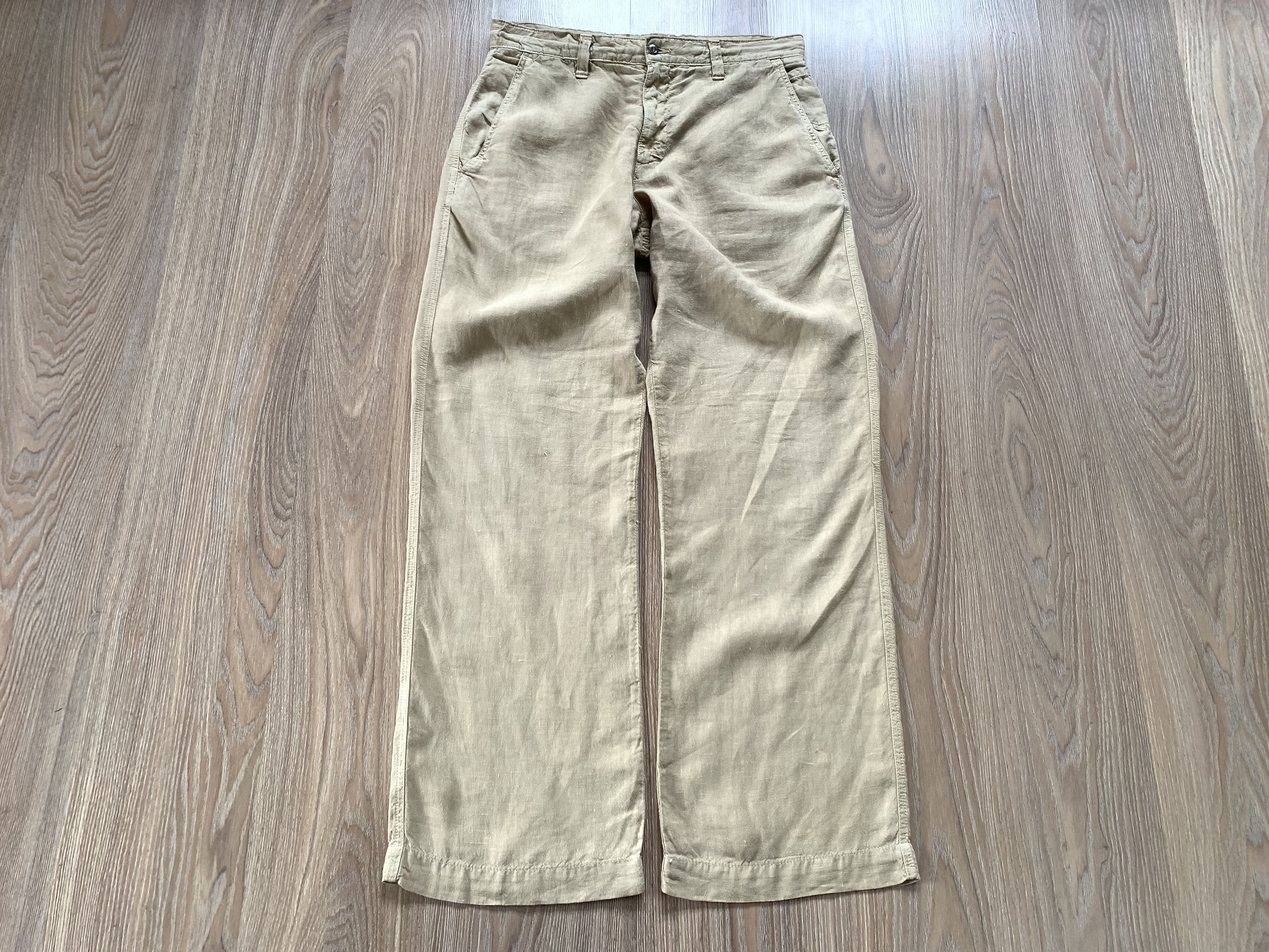 Dockers Mens Docker Beige Linen Pants Trousers Size US 32 / EU 48 - 2 Thumbnail