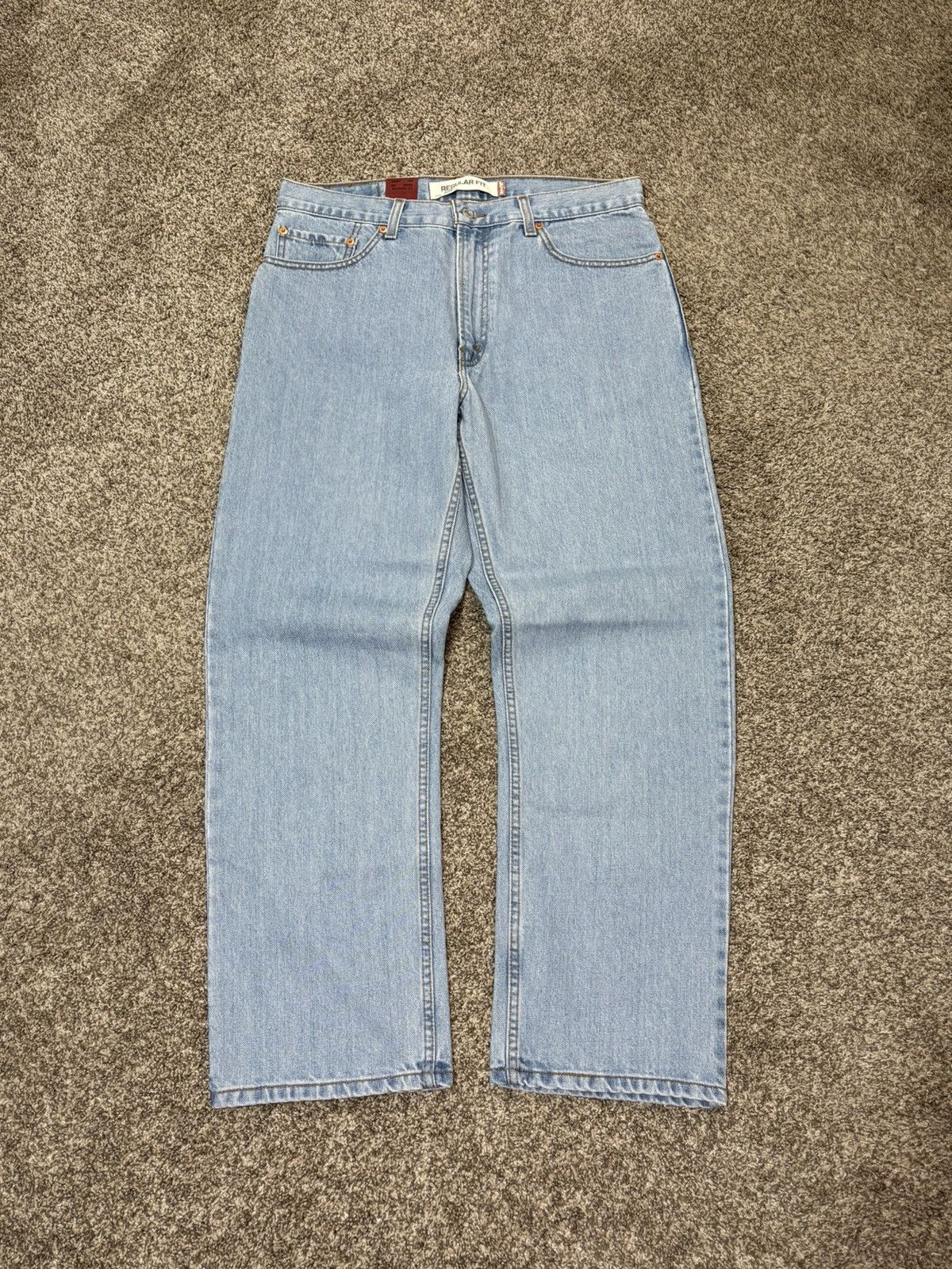 Levi's Vintage Levis 505 Jeans 36x29 Y2K Deadstock Regular Straight Size US 36 / EU 52 - 5 Thumbnail
