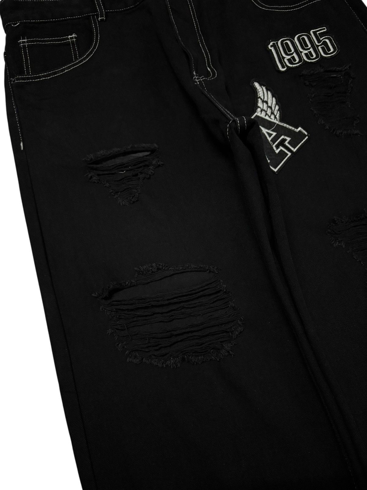 Other Embroidered Baggy Jeans Size US 37 - 3 Thumbnail