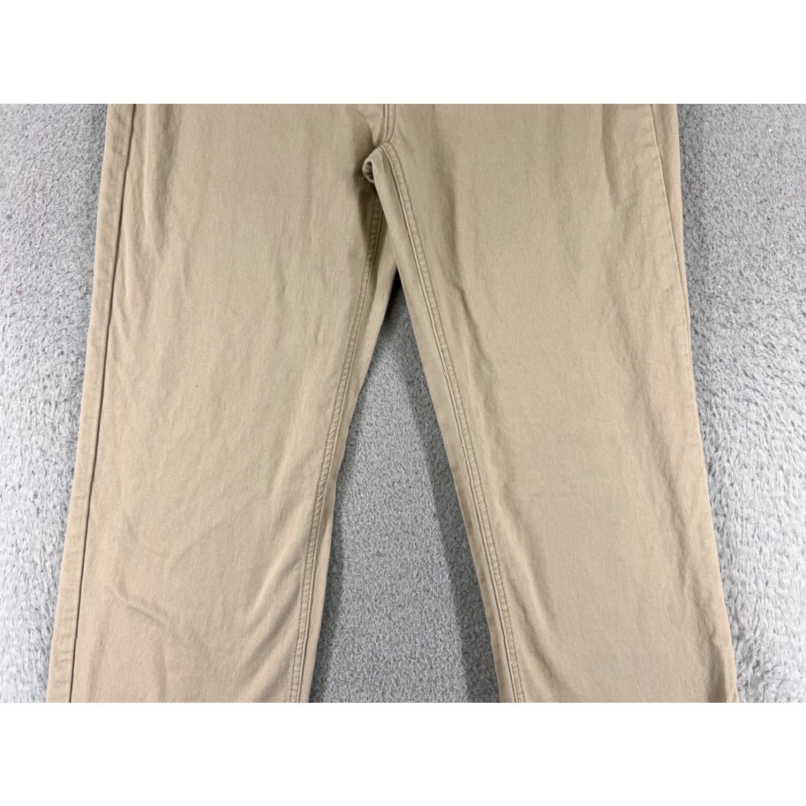 Shein SheIn Jeans Women 28 Beige Denim Wide-Leg Cotton Blend 28x30 Distressed 5-Pocket Design Button Zipper Size 28" / US 6 / IT 42 - 3 Thumbnail