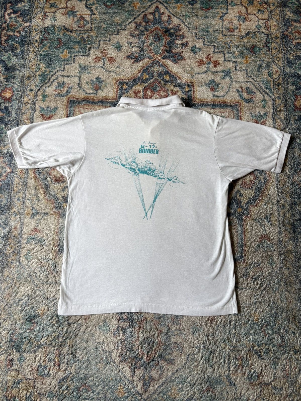 Vintage Vintage B-17 Bomber Plane Polo Shirt Size XL Size US XL / EU 56 / 4 - 2 Thumbnail