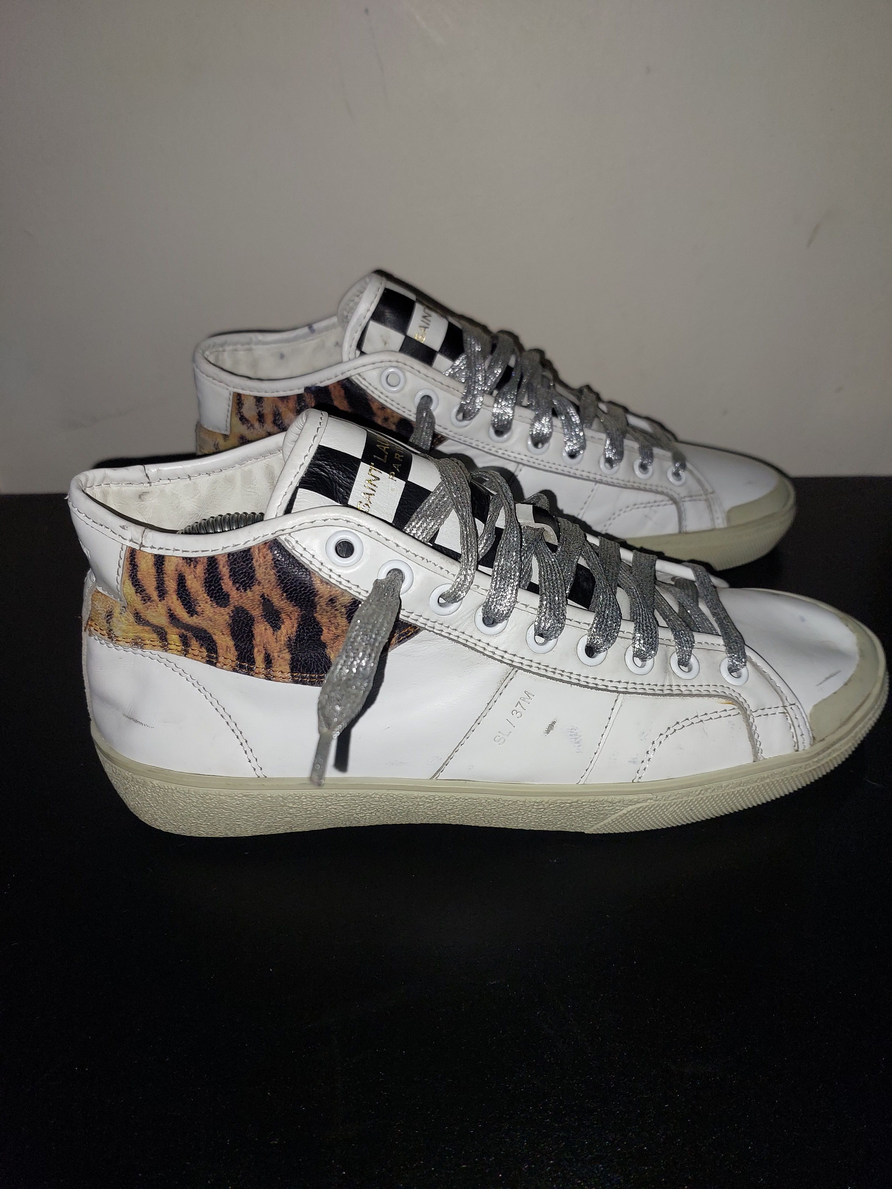 Saint Laurent Paris Hedi Surf Sound SL37 High Canvas sneakers Size US 7 / EU 40 - 2 Thumbnail