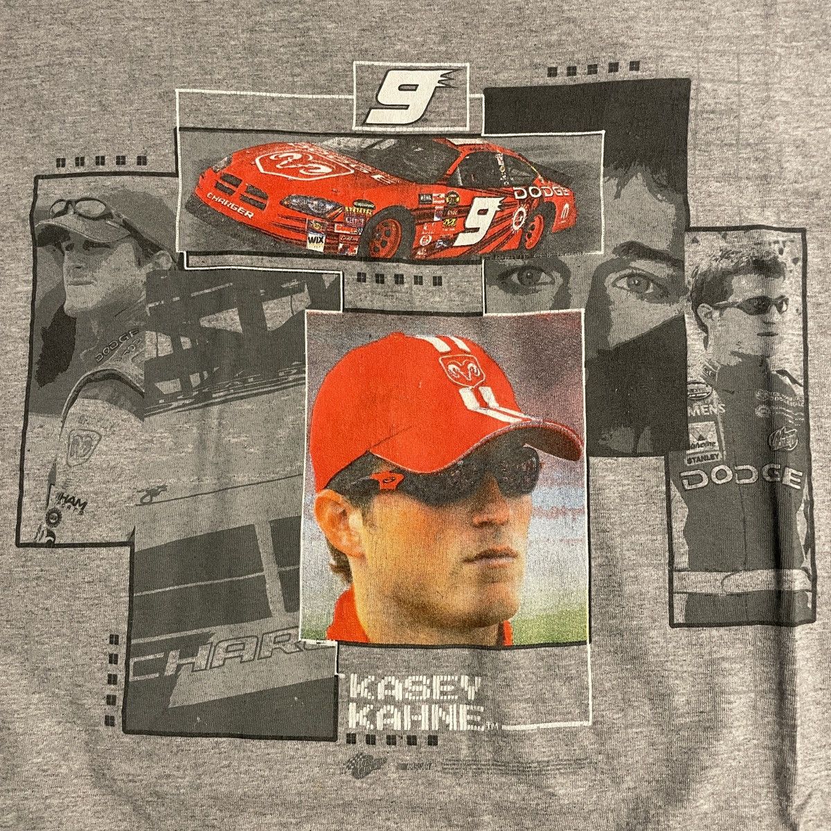 NASCAR Kasey Khane #9 Vintage NASCAR T Shirt (2006) Size US XL / EU 56 / 4 - 2 Thumbnail
