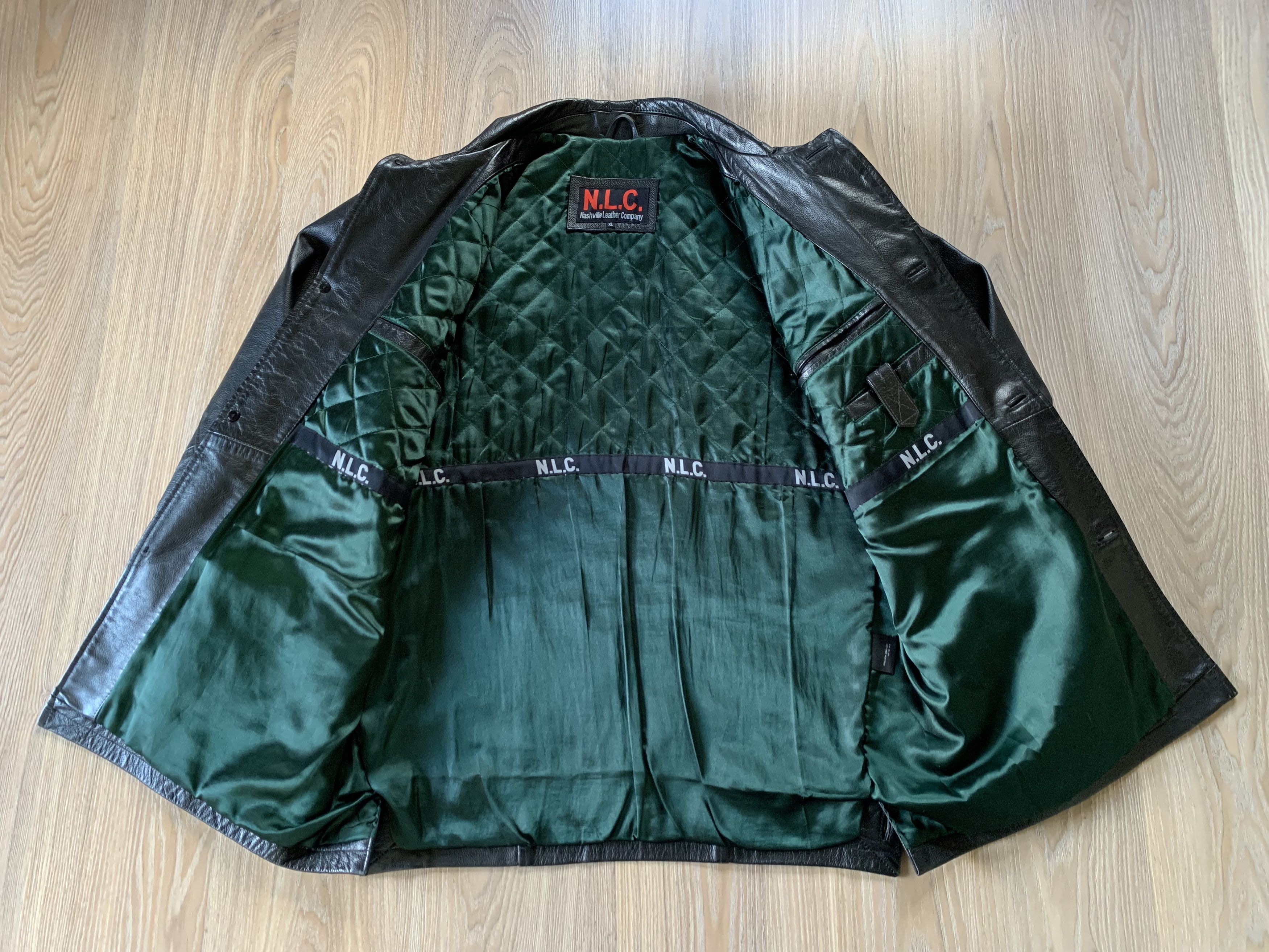 Genuine Leather × Vintage NLC Vintage Leather Pocket Jacket Size US M / EU 48-50 / 2 - 6 Thumbnail