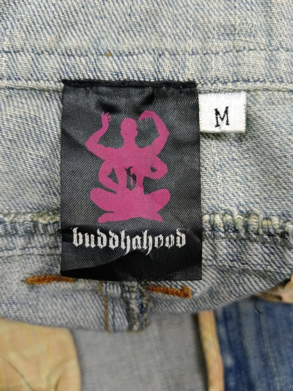 Japanese Brand FLARE🔥BUDDHAHOOD CARGO DENIM PANTS Size US 30 / EU 46 - 8 Thumbnail